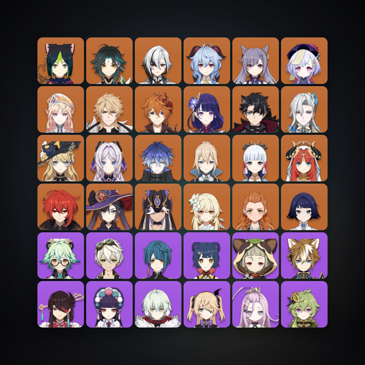 جينشن إمباكت | AR 60 | 70 شخصية | 21× 5★ — HabibiAccounts