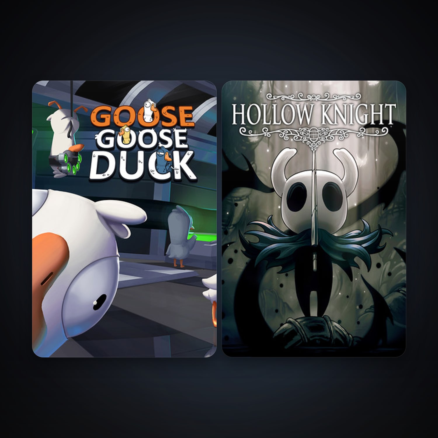 Hollow Knight + Goose Goose Duck, 3 games, clean — HabibiAccounts