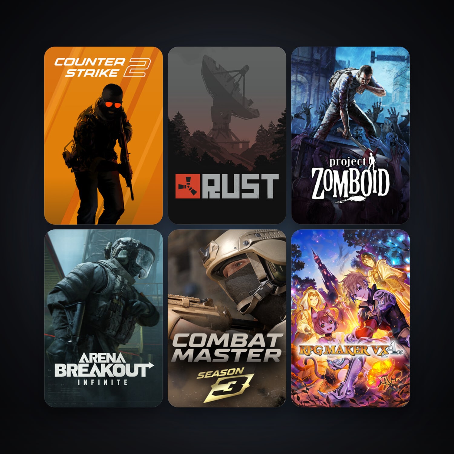 CS2 Prime + Project Zomboid, 35 games, Steam 10, clean — HabibiAccounts
