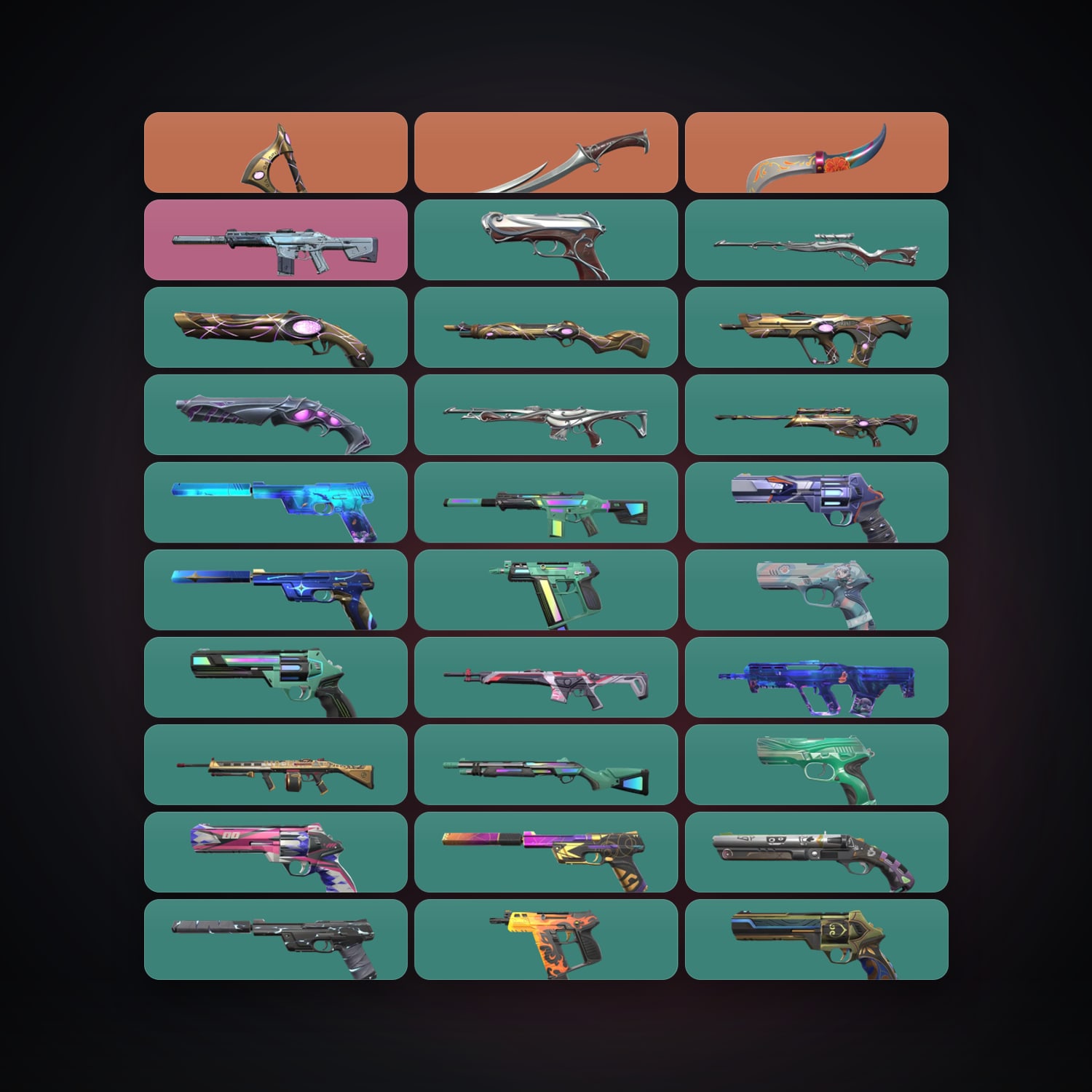 AP Gold 1 locker — 3 knives, 41 skins, lvl 168 — HabibiAccounts