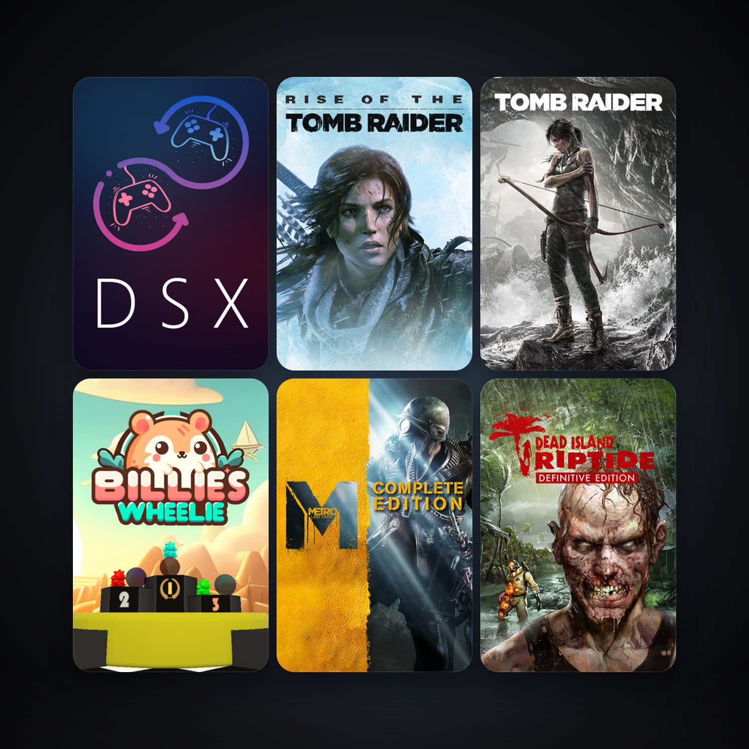 Metro: Last Light + Tomb Raider, 14 games, clean — HabibiAccounts
