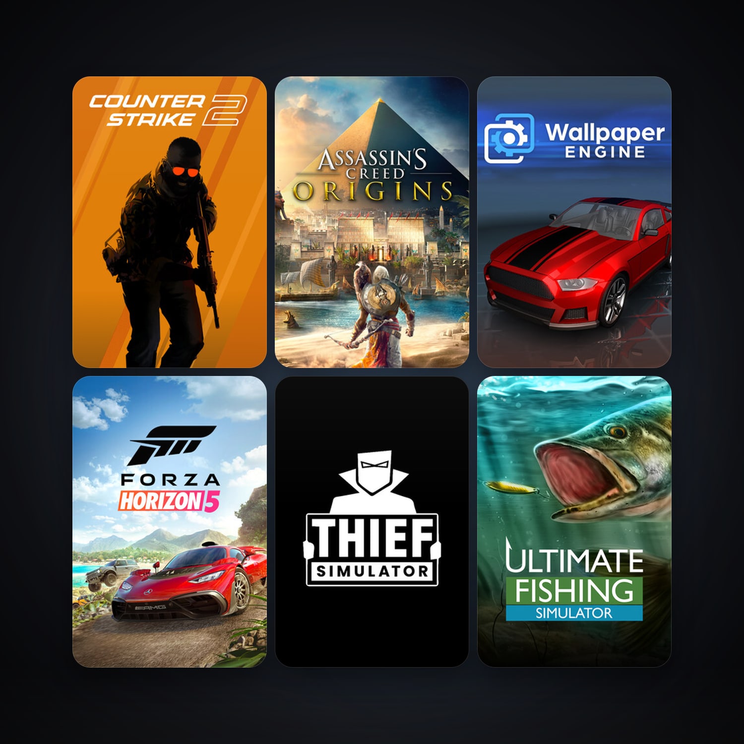 CS2 Prime + Wallpaper Engine, 42 games, Steam 11, clean — HabibiAccounts