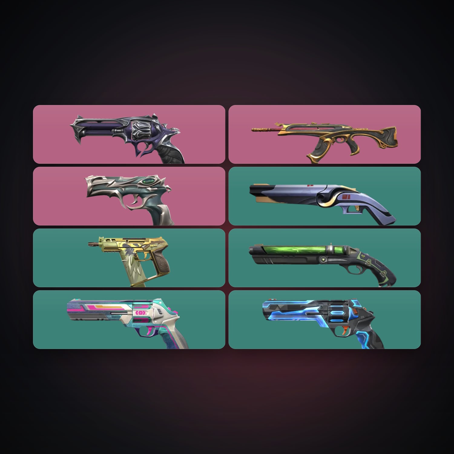 EU Silver 1 locker — 8 skins, lvl 128 — HabibiAccounts