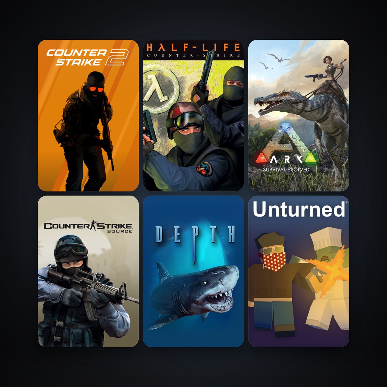Counter-Strike + Counter-Strike: Source, 11 games, clean — HabibiAccounts