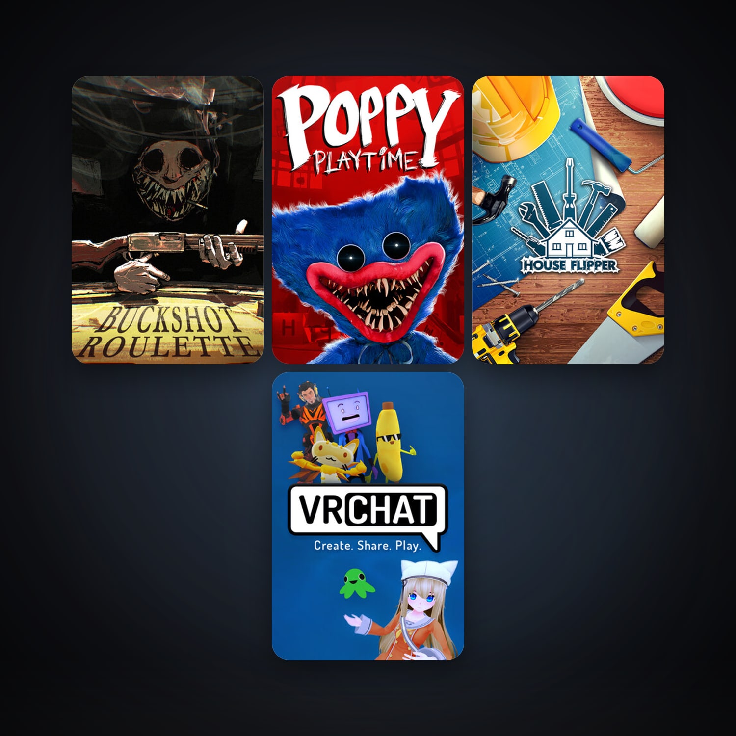 VRChat + House Flipper, 6 games, clean — HabibiAccounts