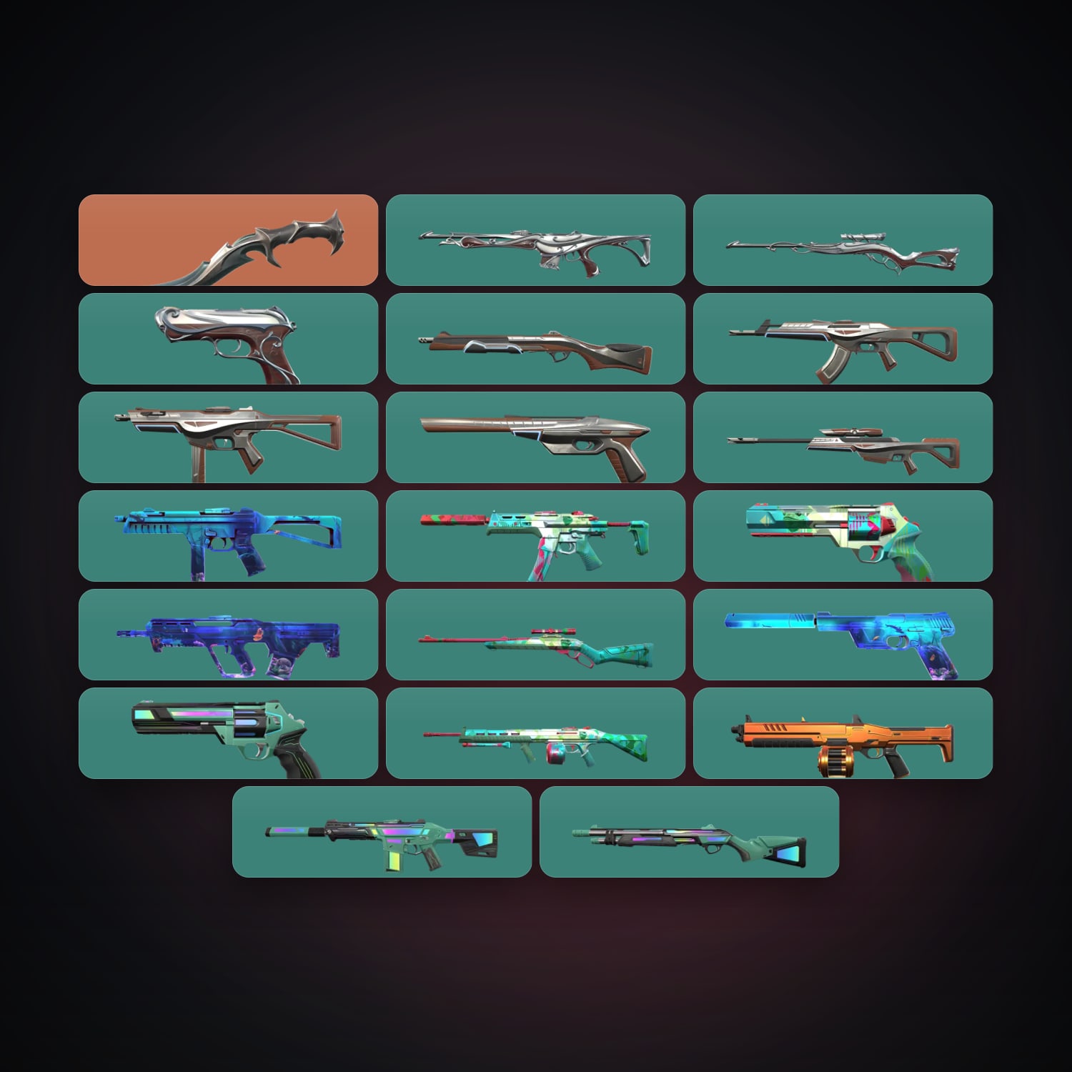 EU Plat 1 locker — 1 knives, 22 skins, lvl 25 — HabibiAccounts