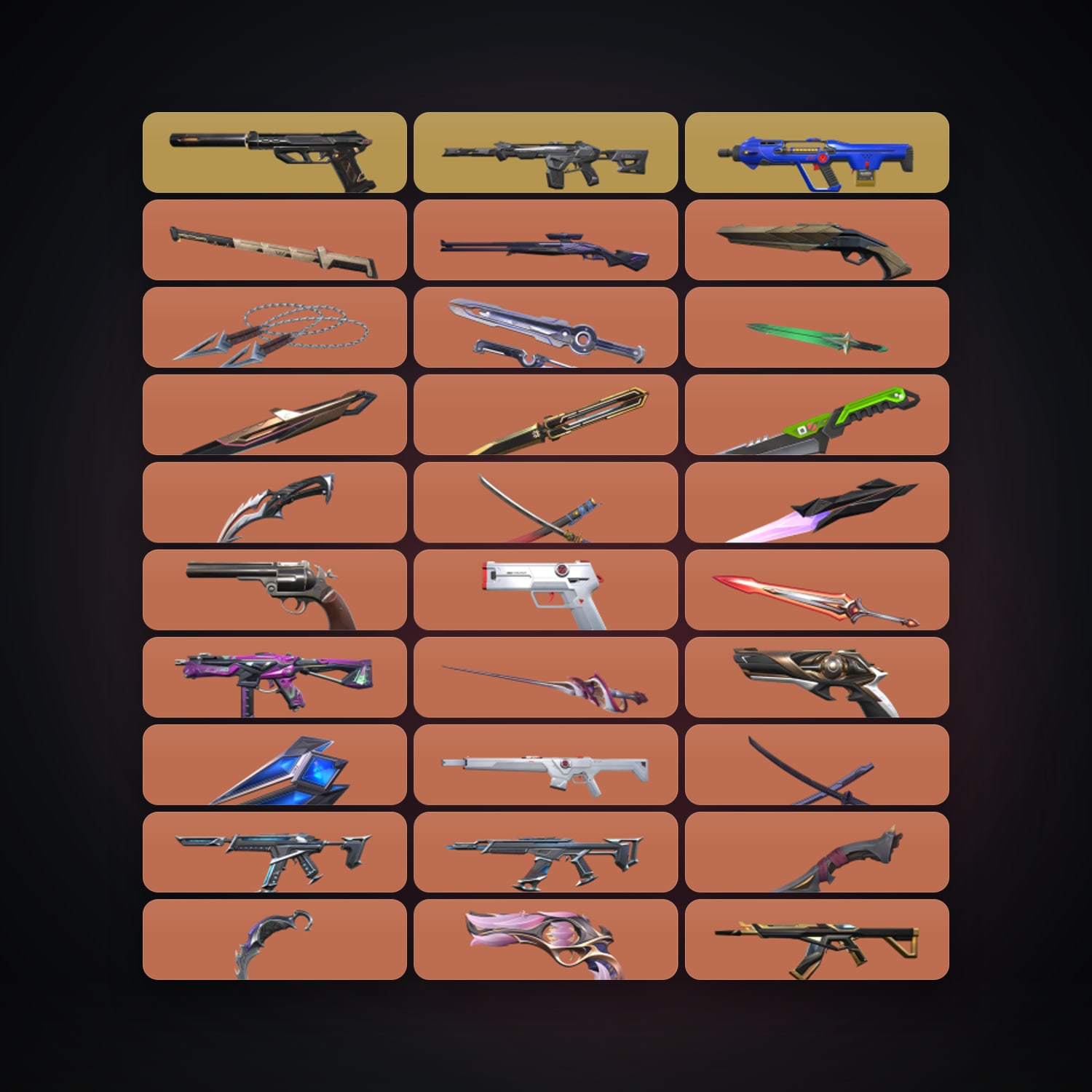 EU Bronze 2 locker — 21 knives, 199 skins, lvl 280 — HabibiAccounts