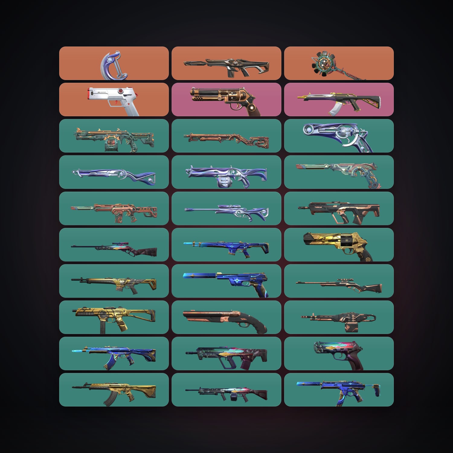 AP Plat 3 locker — 2 knives, 30 skins, lvl 65 — HabibiAccounts