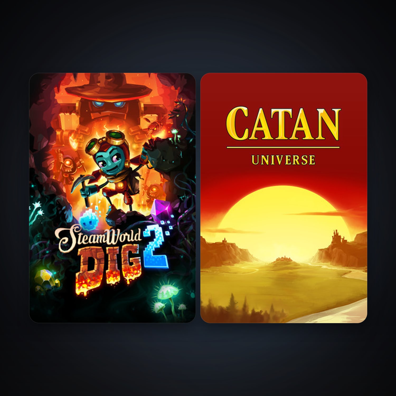 Catan Universe + SteamWorld Dig 2, 3 games, clean — HabibiAccounts
