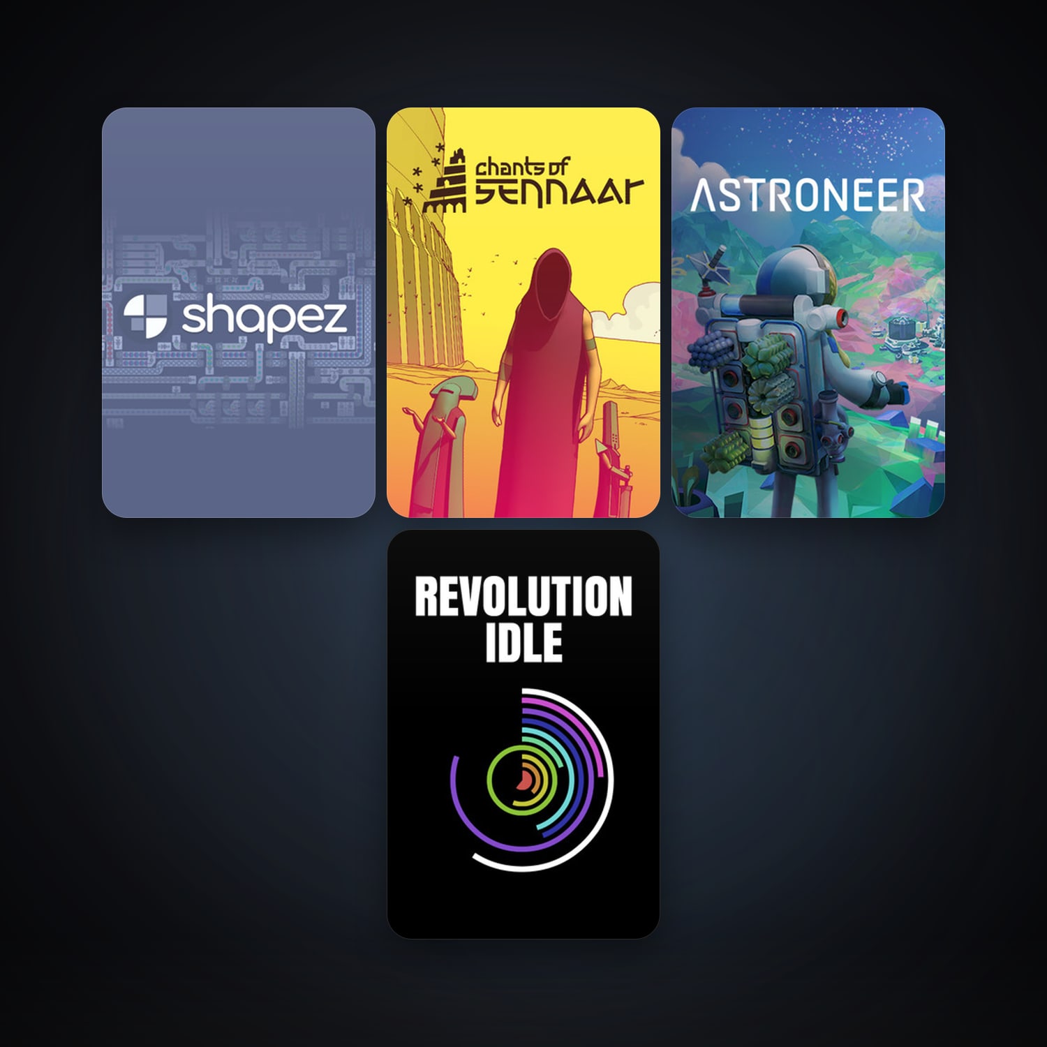 ASTRONEER + shapez.io, 16 games, clean — HabibiAccounts
