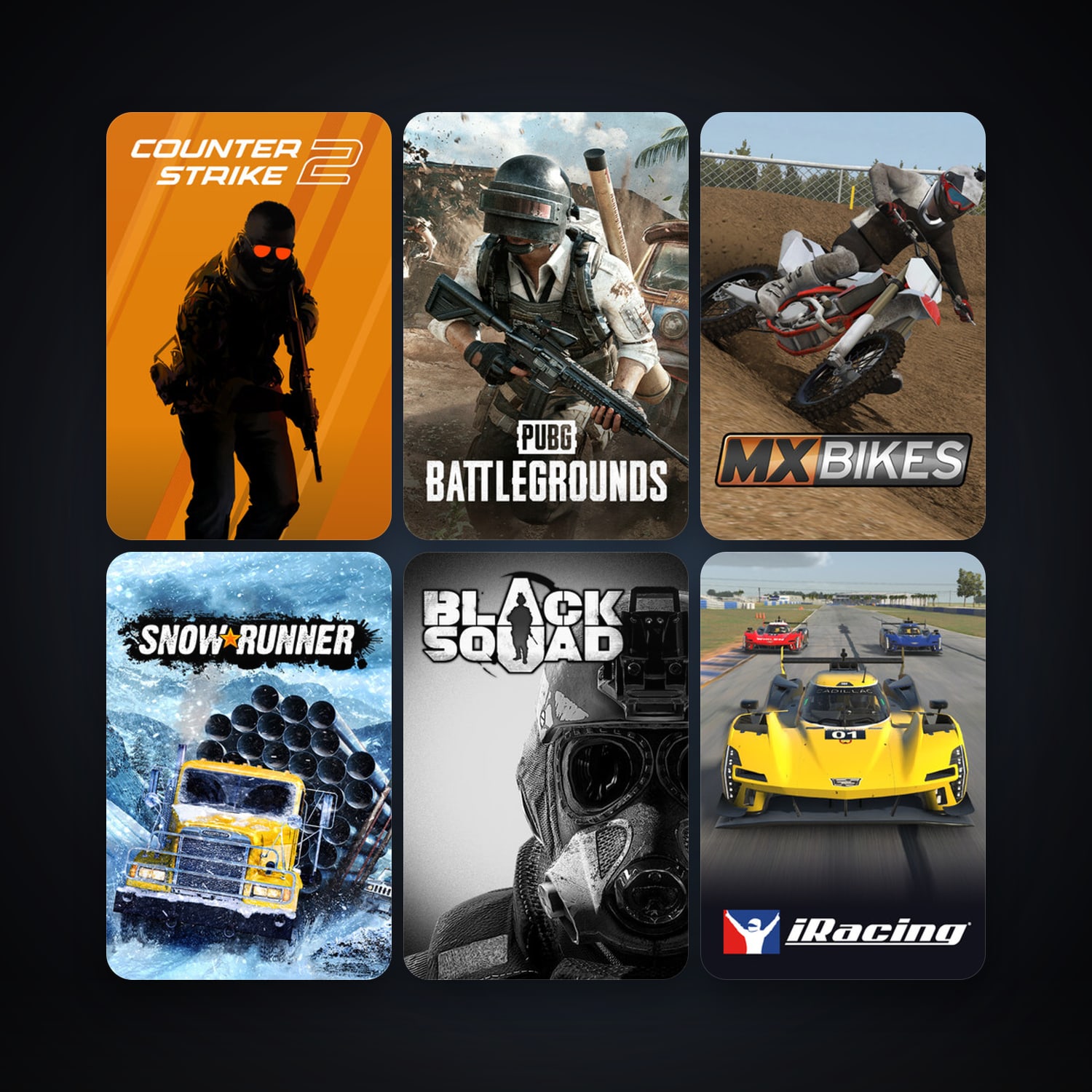 CS2 Prime + Assetto Corsa, 38 games, Steam 10, clean — HabibiAccounts