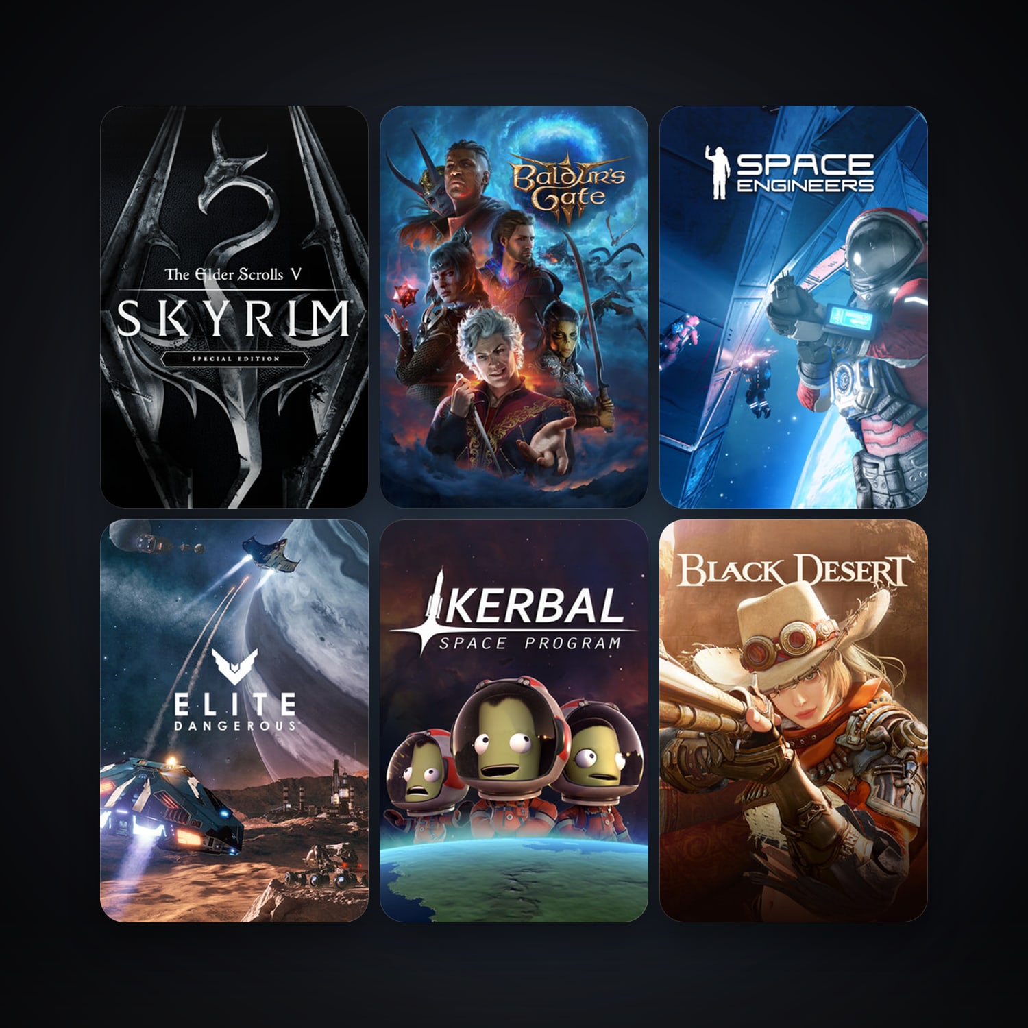 Kerbal Space Program + Space Engineers, 64 games, clean — HabibiAccounts