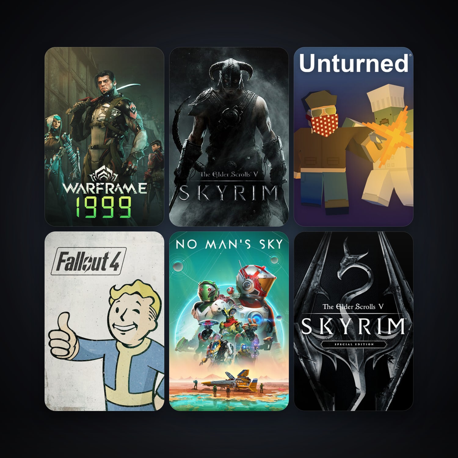Borderlands 2 + The Elder Scrolls V: Skyrim, 158 games, Steam 12, clean — HabibiAccounts