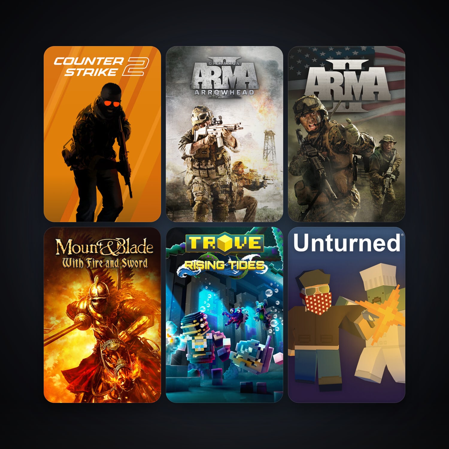 CS2 Prime + Arma 2, 7 games, clean — HabibiAccounts