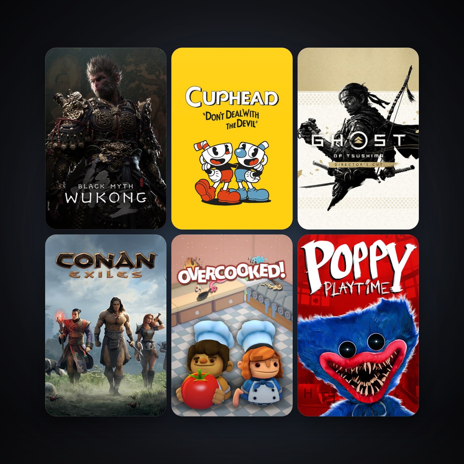 Cuphead + Conan Exiles, 56 games, clean — HabibiAccounts