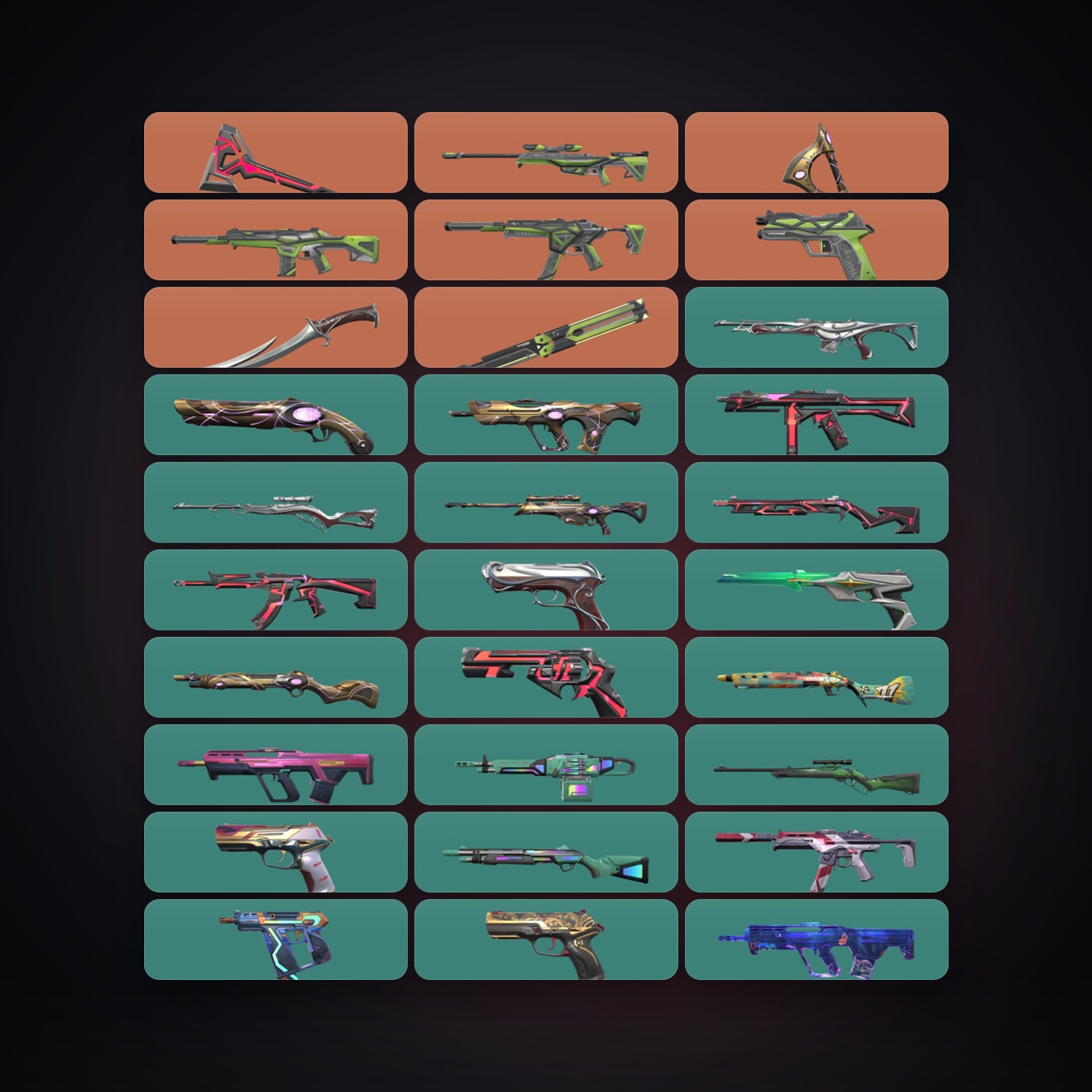BR Silver 3 locker — 4 knives, 56 skins, lvl 196 — HabibiAccounts