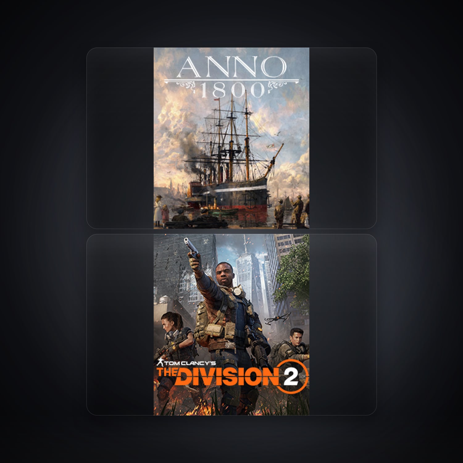 Ubisoft Anno 1800 + Tom Clancy's The Division 2 — DE — HabibiAccounts
