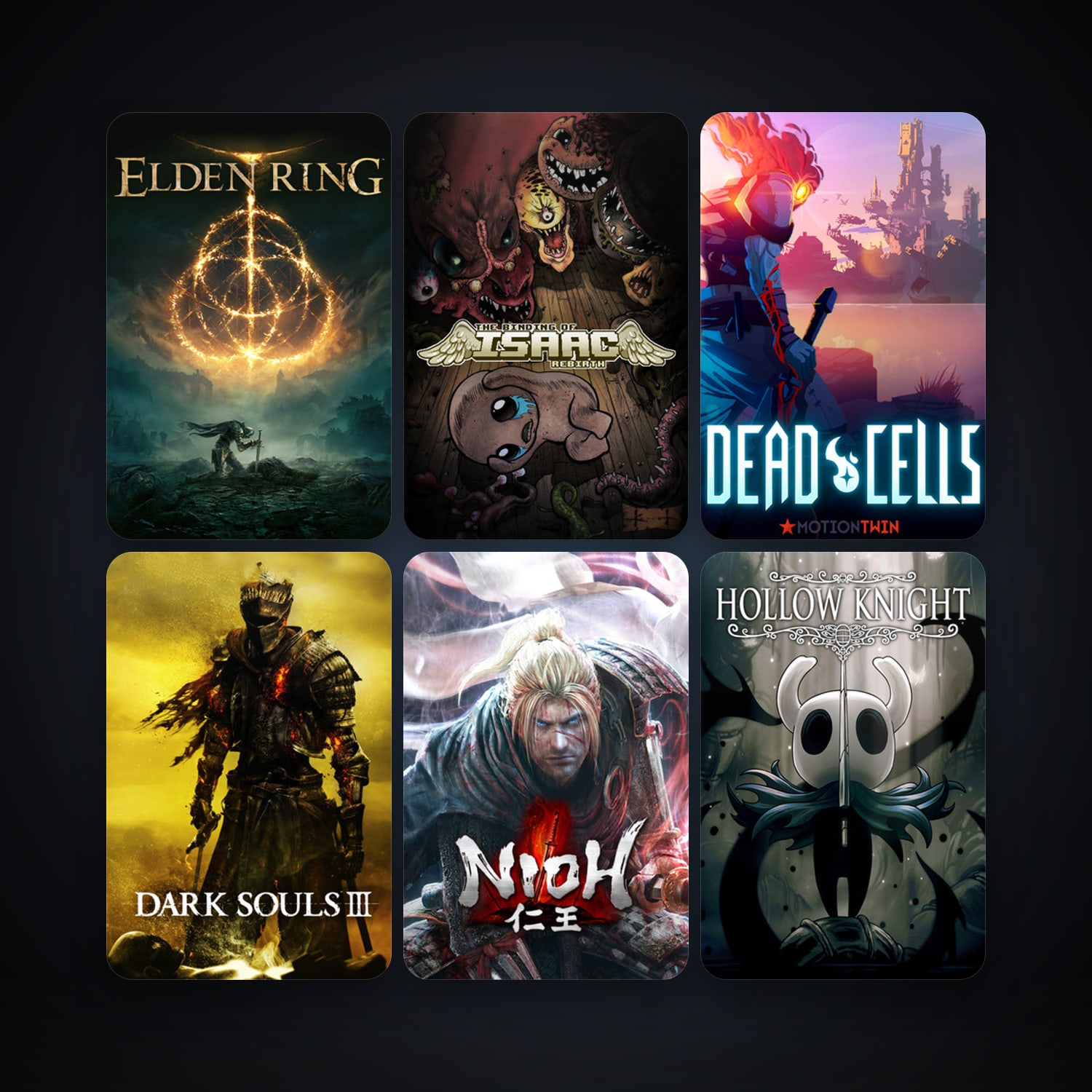 The Binding of Isaac: Rebirth + Hollow Knight, 135 games, Steam 10, clean — HabibiAccounts