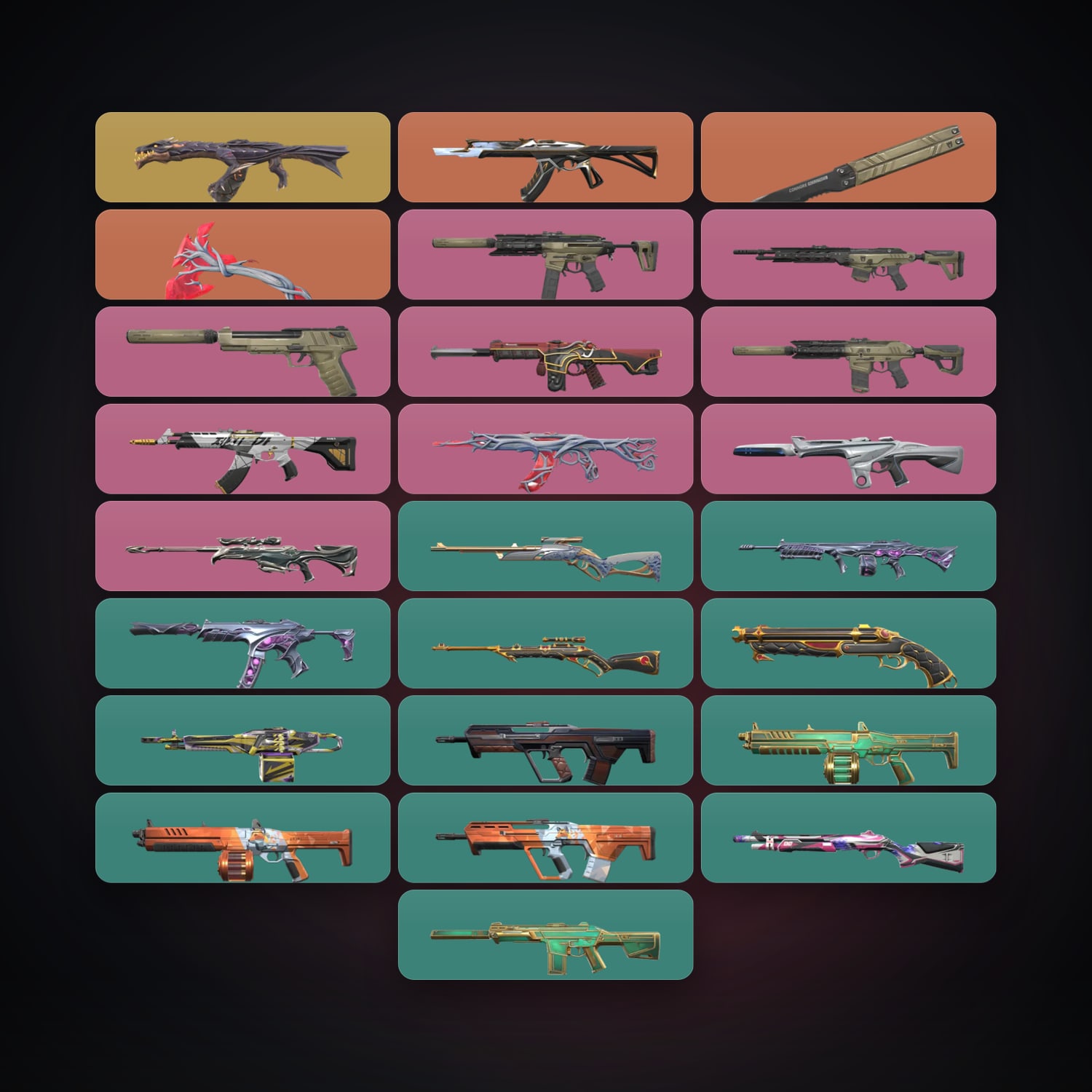 AP Gold 3 locker — 2 knives, 27 skins, lvl 28 — HabibiAccounts