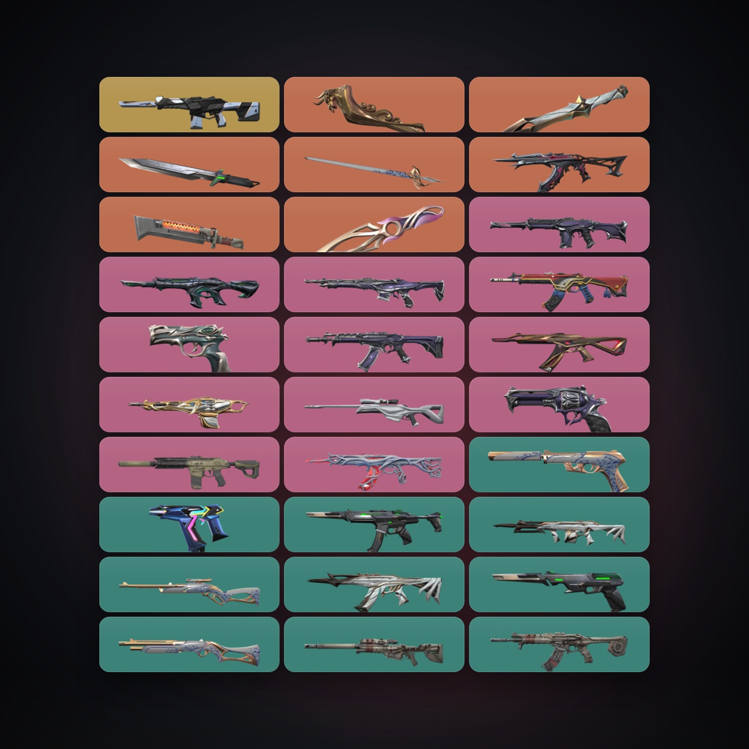 EU Plat 1 locker — 6 knives, 77 skins, lvl 242 — HabibiAccounts