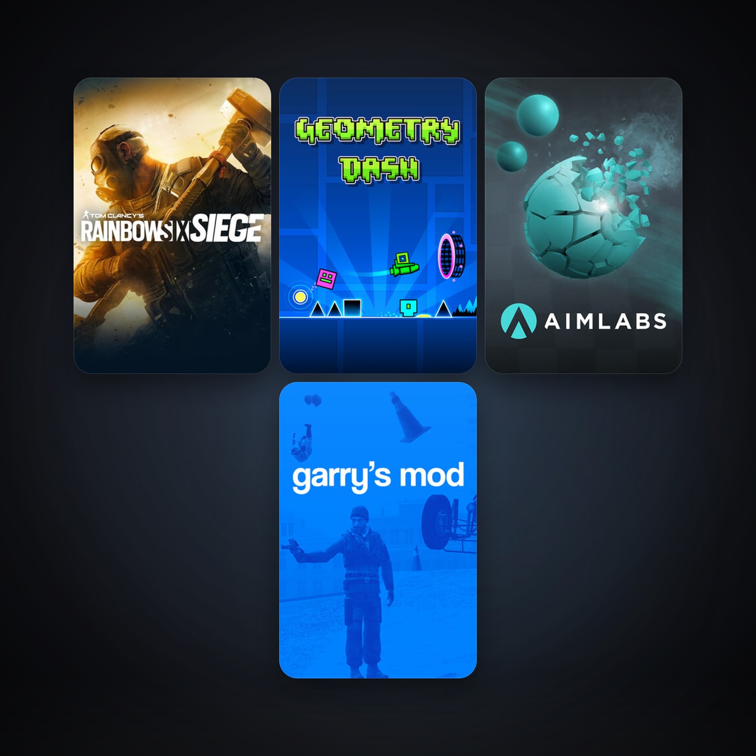 Garry's Mod + Geometry Dash, 9 games, clean — HabibiAccounts