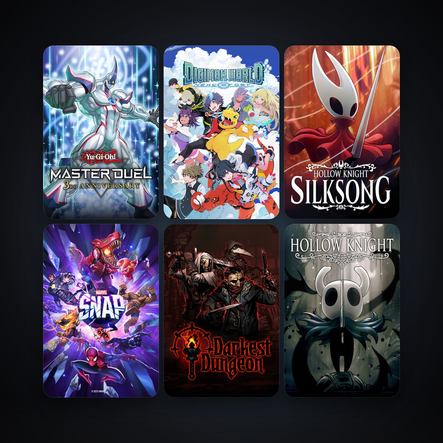 Darkest Dungeon + Hollow Knight, 61 games, clean — HabibiAccounts