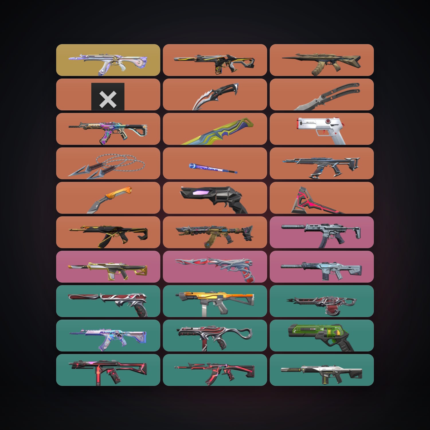EU Gold 2 locker — 8 knives, 102 skins, lvl 244 — HabibiAccounts