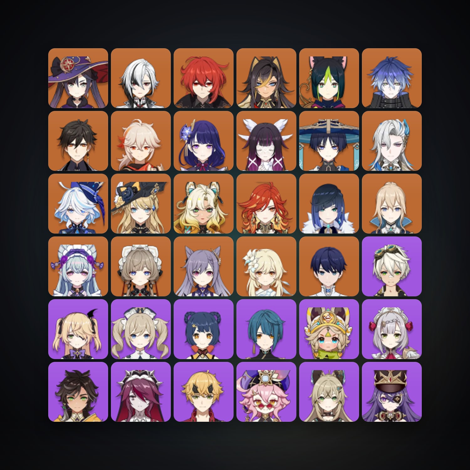 جينشن إمباكت | AR 59 | 71 شخصية | 21× 5★ — HabibiAccounts