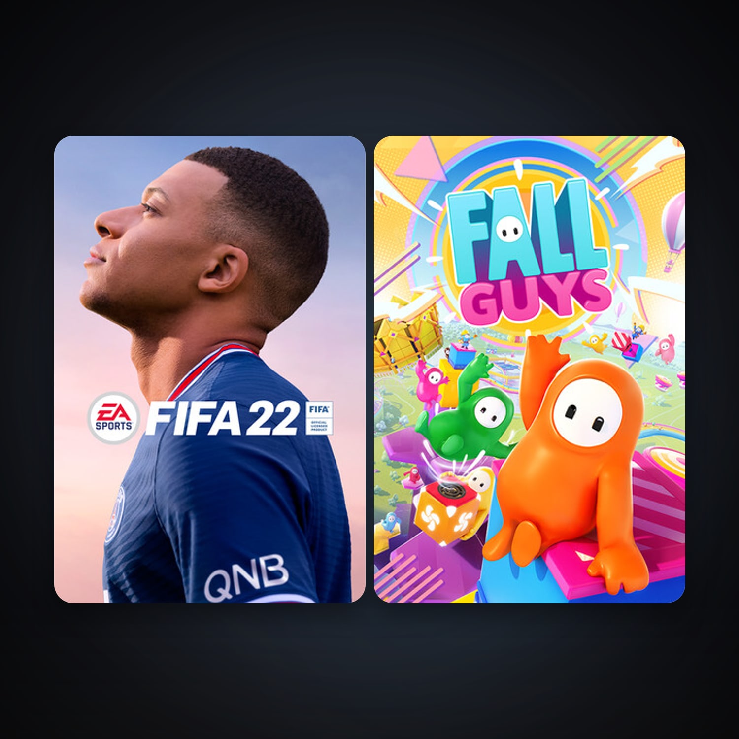 Fall Guys + FIFA 22, 2 games, clean — HabibiAccounts