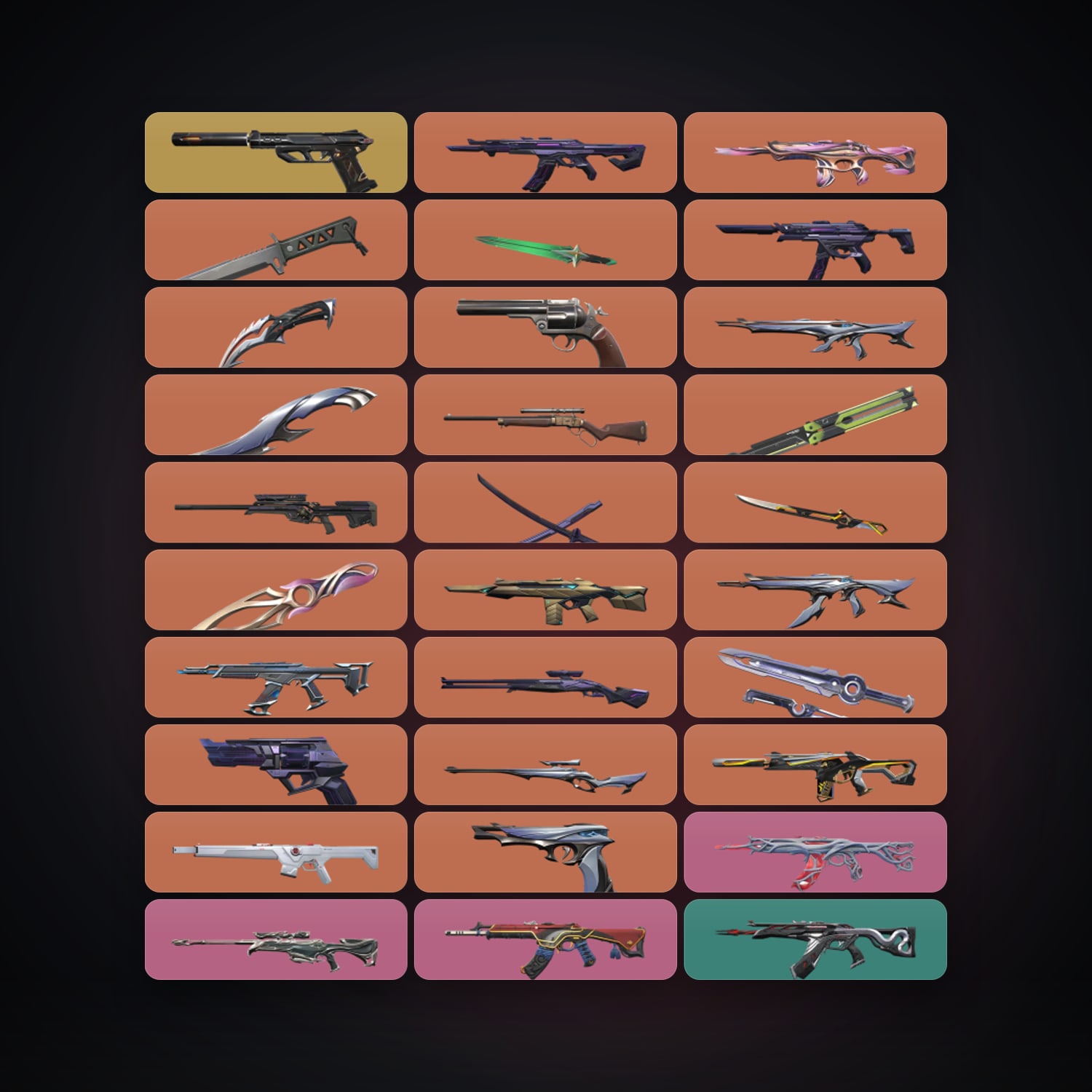 AP Diamond 1 locker — 9 knives, 78 skins, lvl 191 — HabibiAccounts