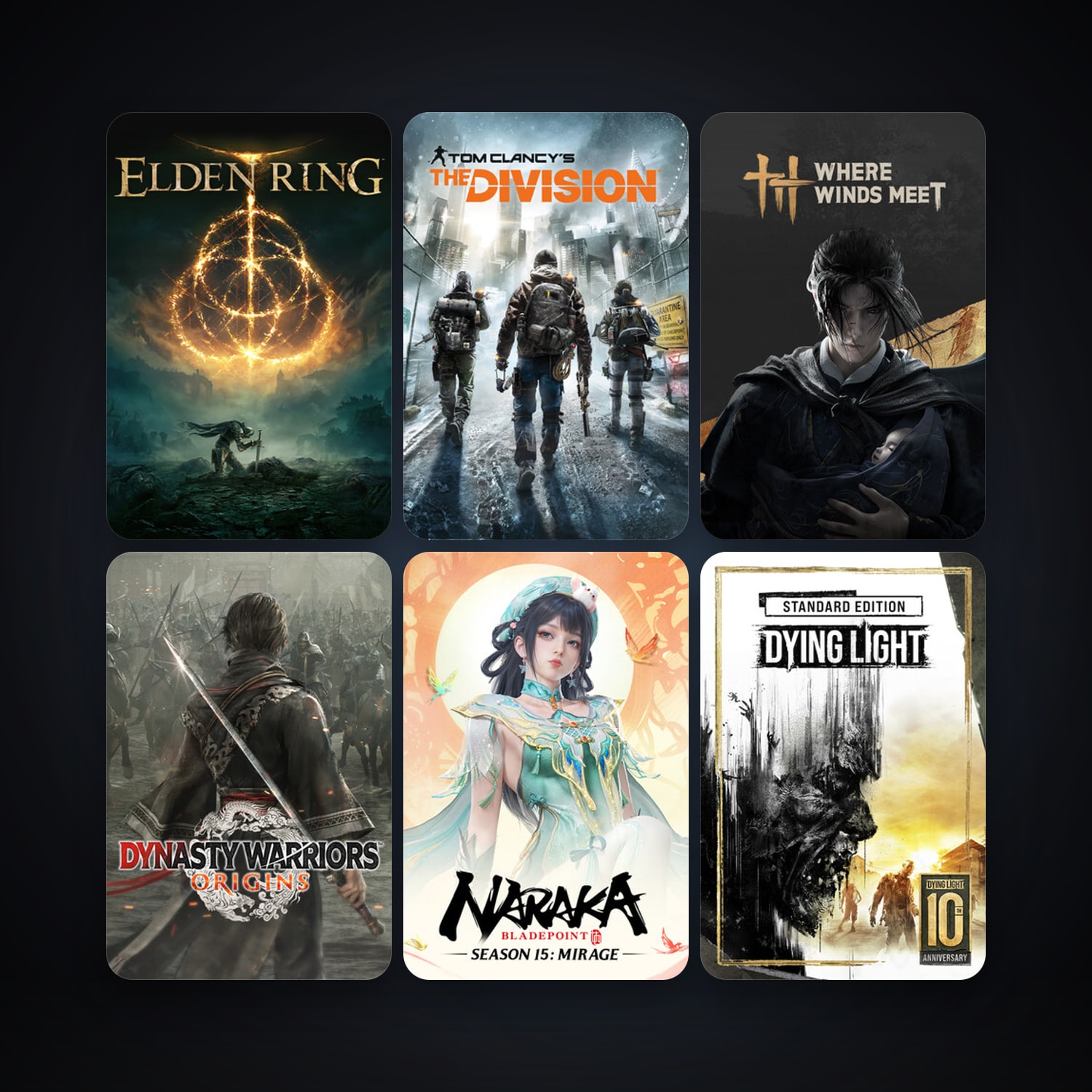 Dying Light + Tom Clancy's The Division, 42 games, clean — HabibiAccounts