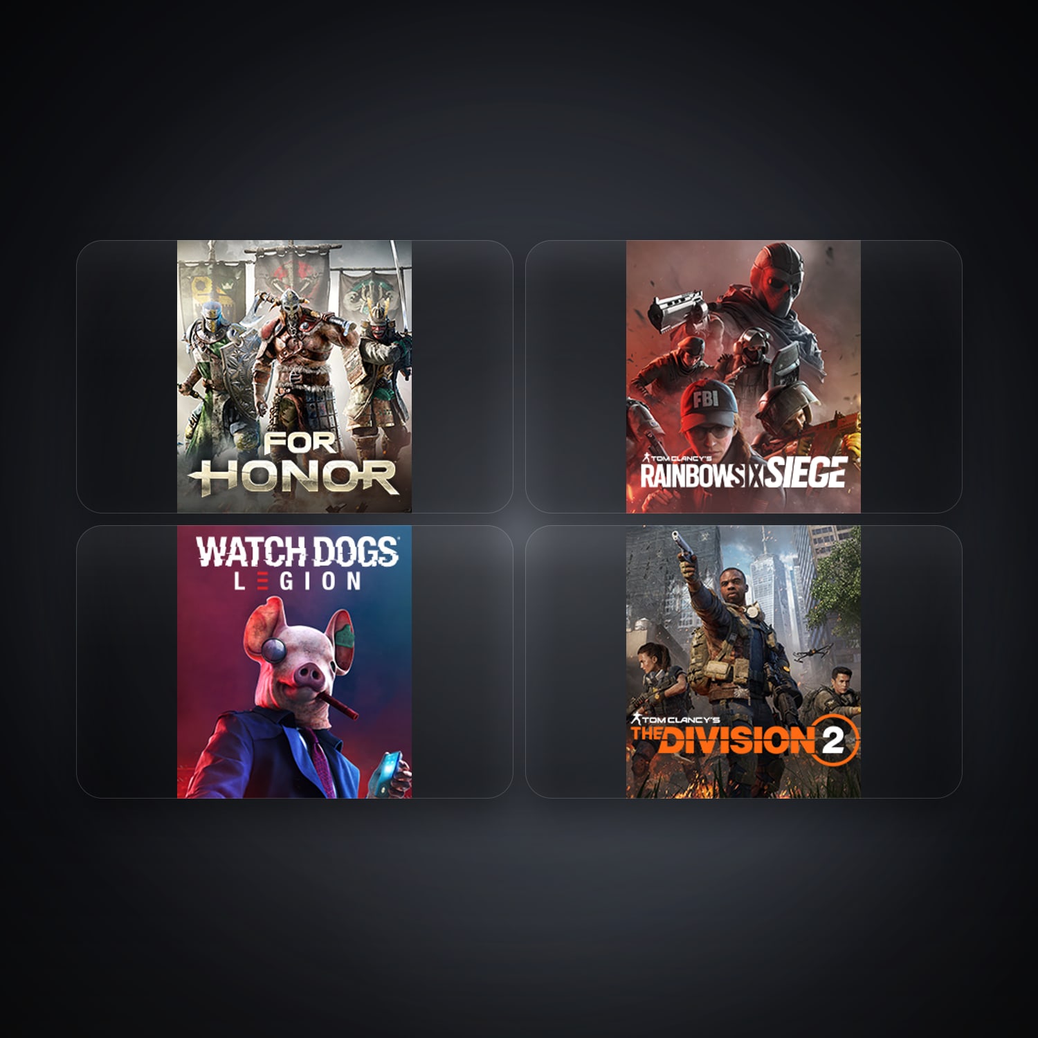 Ubisoft For Honor + Tom Clancy's Rainbow Six Siege (Steam) — US — 4 games — HabibiAccounts