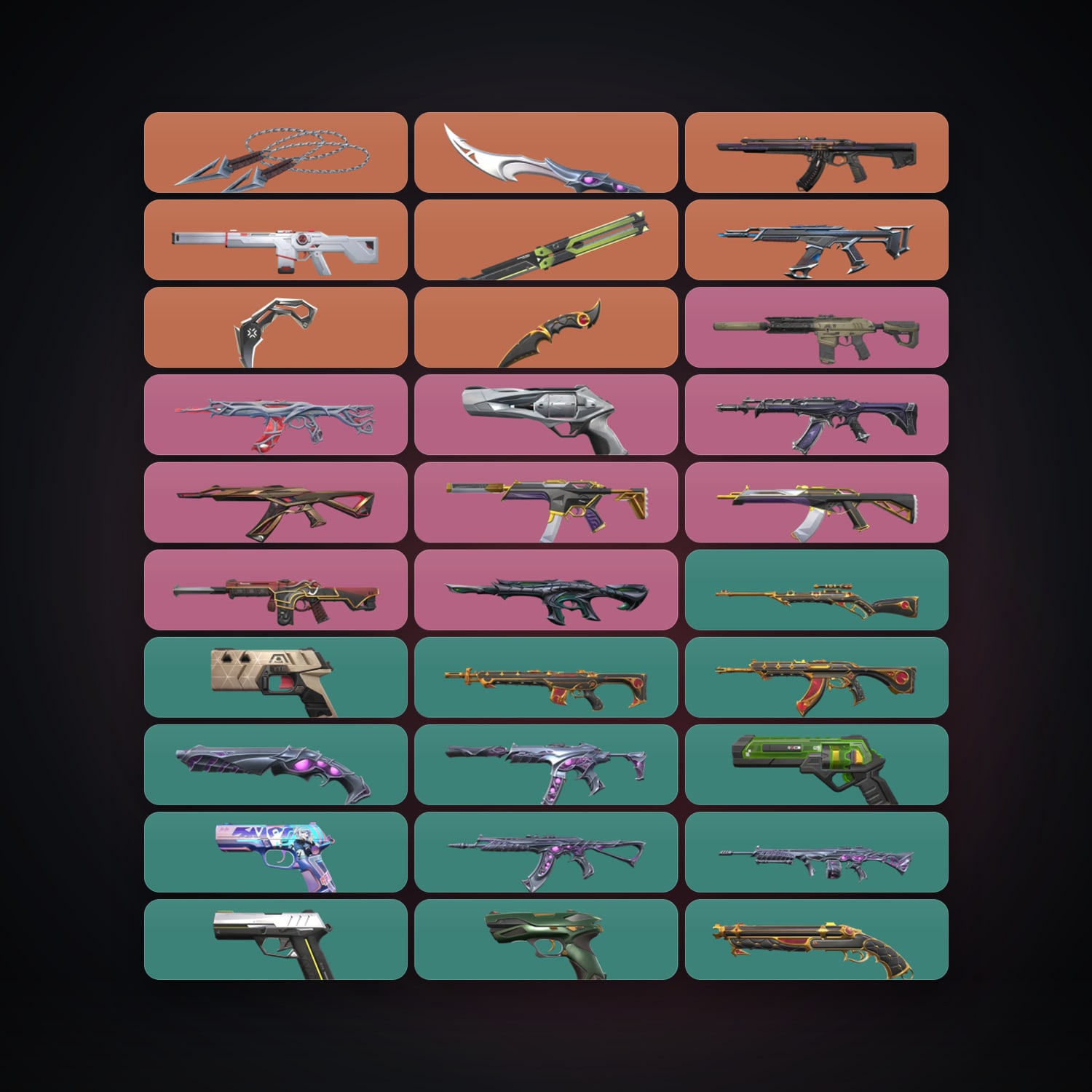 AP Gold 3 locker — 5 knives, 53 skins, lvl 203 — HabibiAccounts