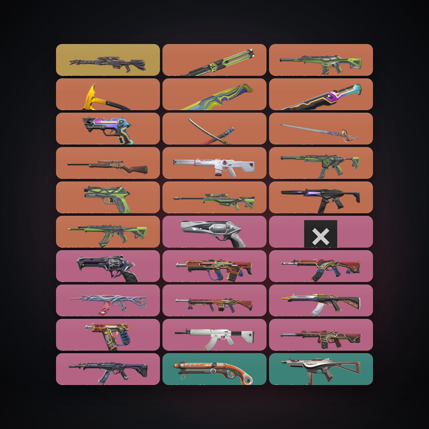 AP Bronze 3 locker — 6 knives, 92 skins, lvl 233 — HabibiAccounts