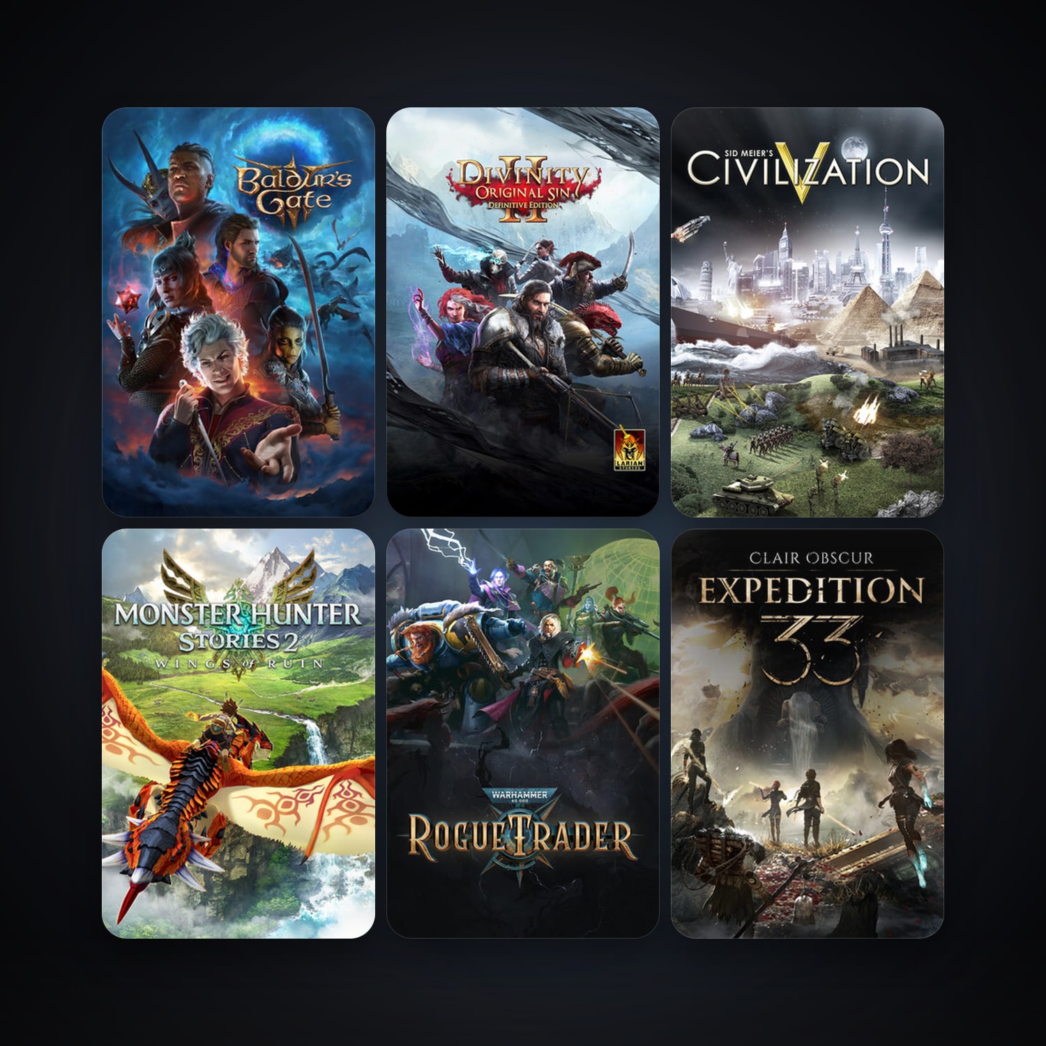 Sid Meier's Civilization V + Divinity: Original Sin 2, 56 games, clean — HabibiAccounts