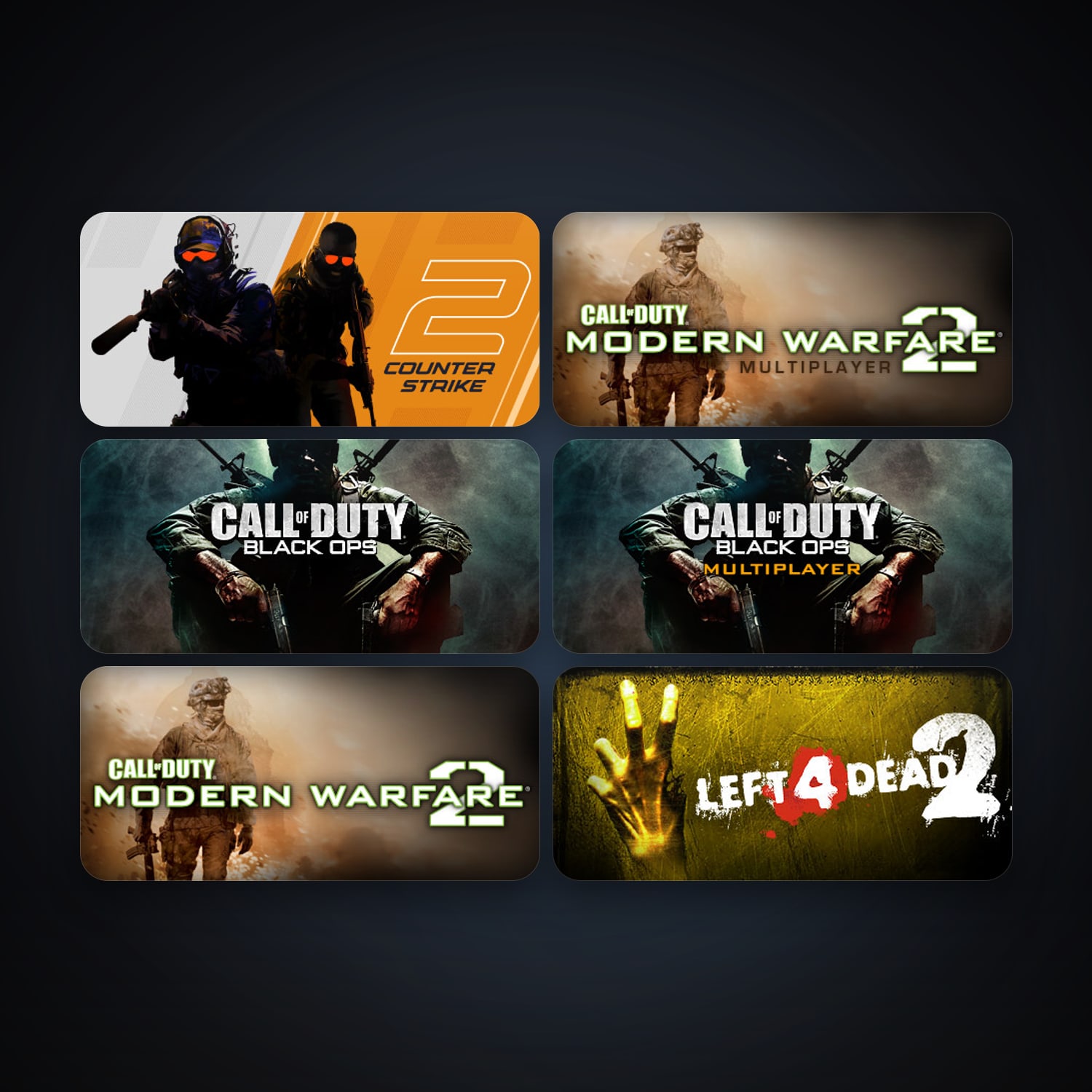 Left 4 Dead 2 + CS2 Prime, 6 games, clean — HabibiAccounts