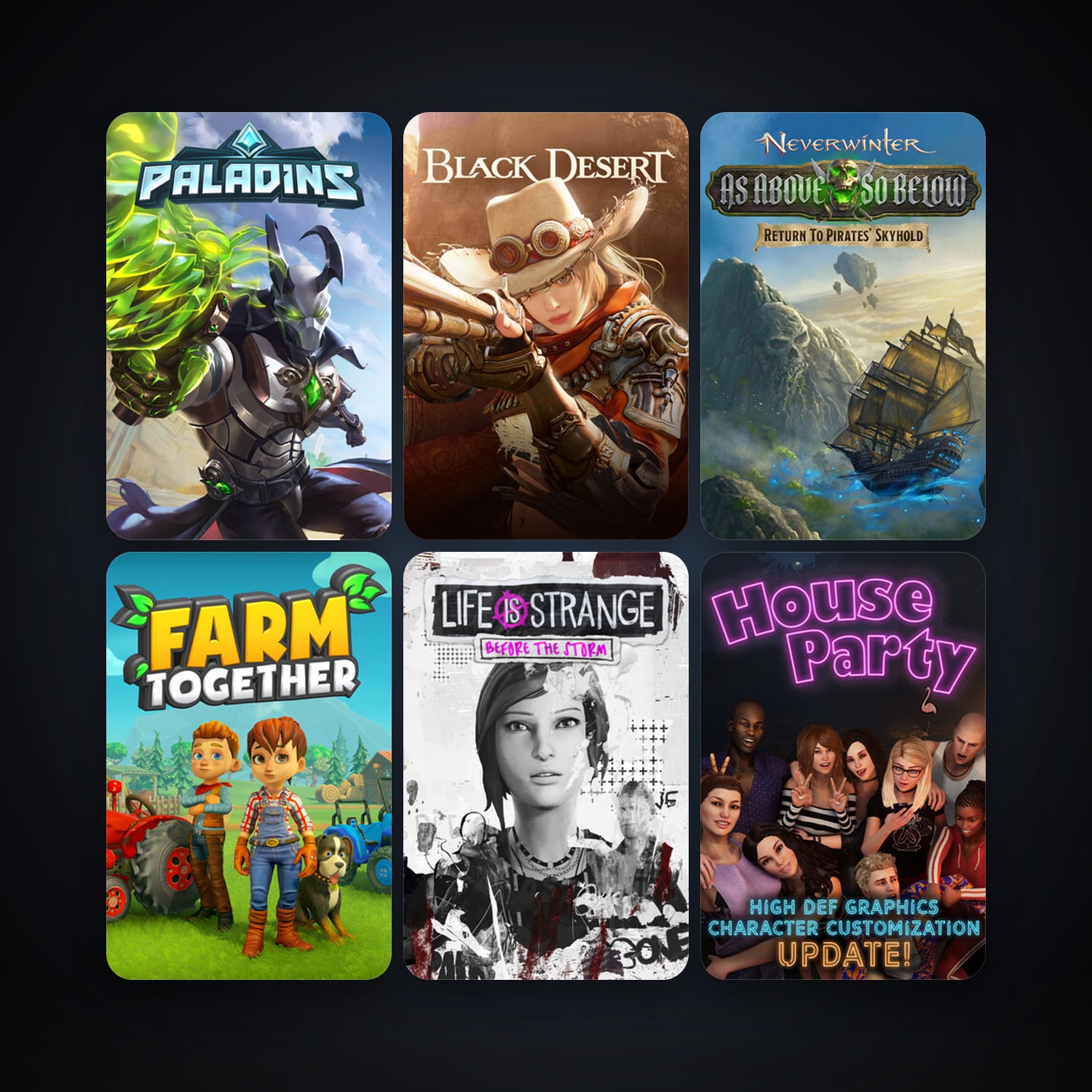 Borderlands 2 + The Elder Scrolls V: Skyrim, 32 games, clean — HabibiAccounts