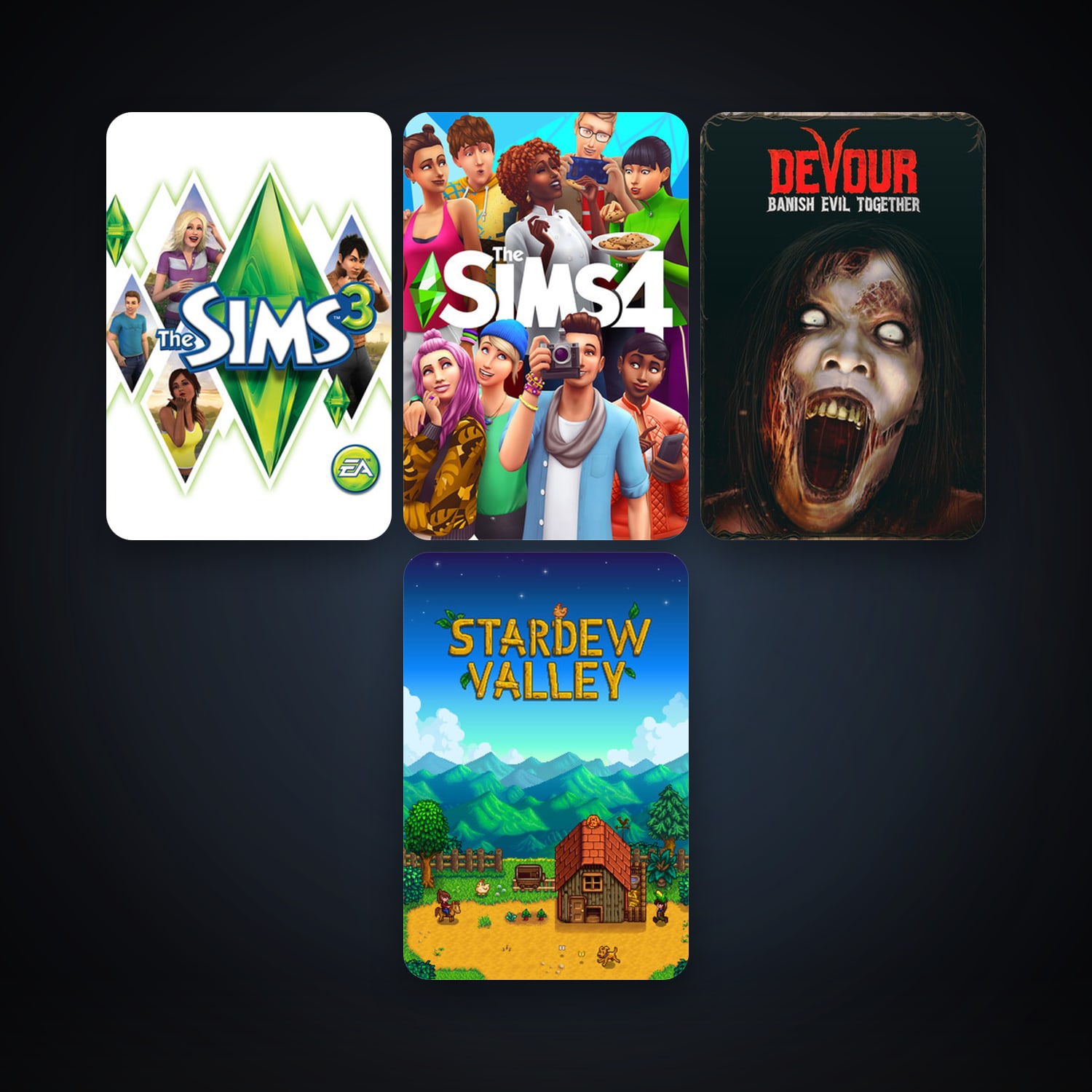 The Sims 3 + Stardew Valley, 4 games, clean — HabibiAccounts
