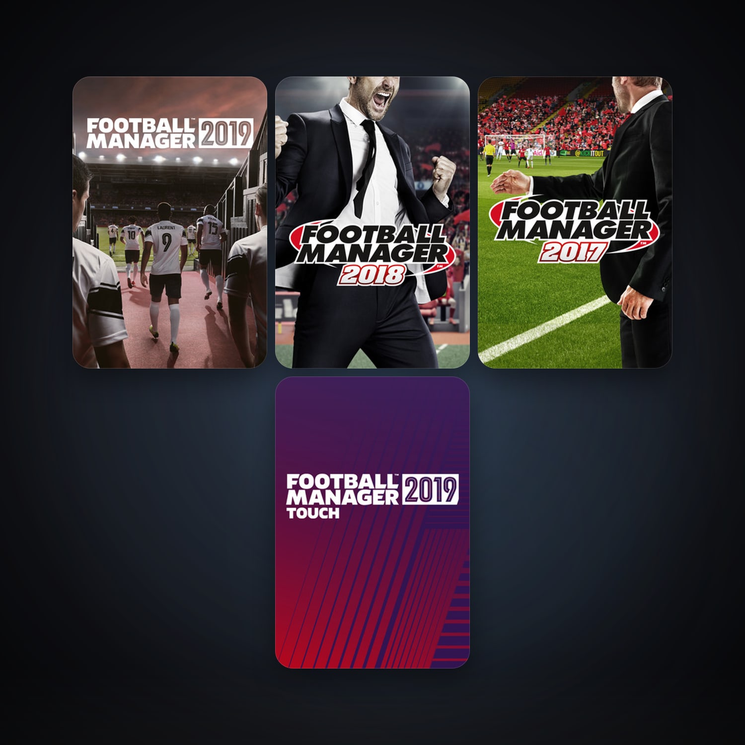 Football Manager 2017 + Football Manager 2018, 6 games, clean — HabibiAccounts