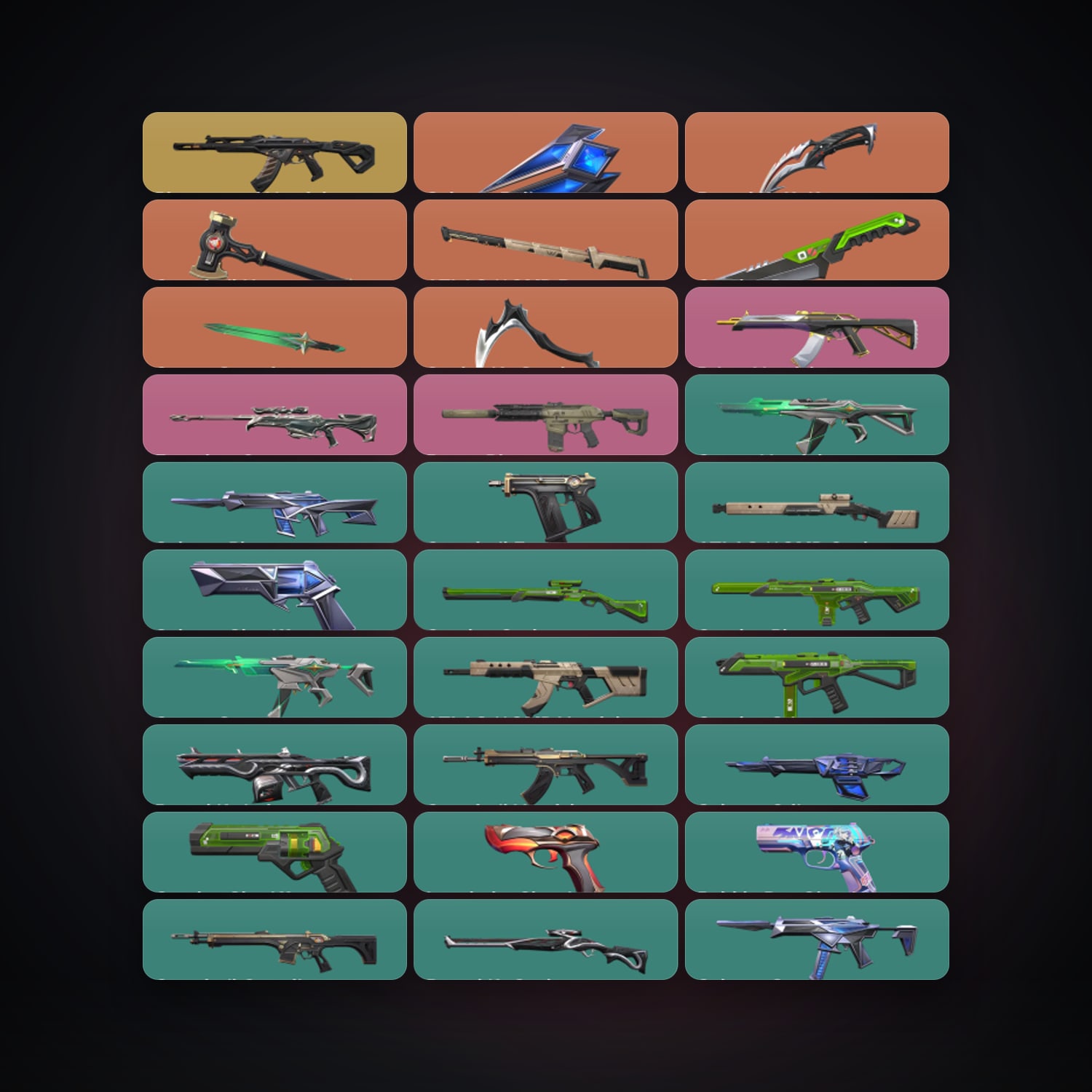 BR Silver 1 locker — 7 knives, 86 skins, lvl 198 — HabibiAccounts