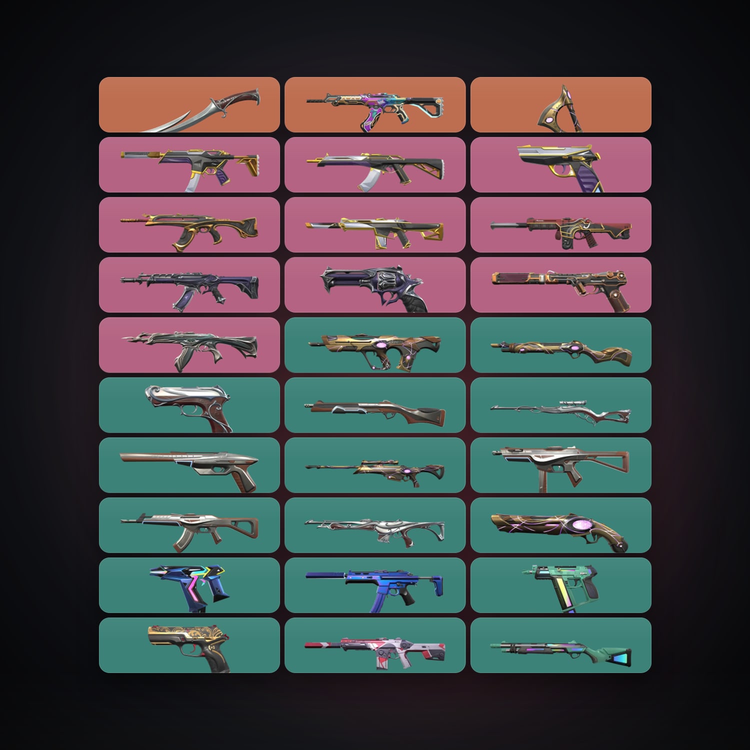 NA Gold 1 locker — 2 knives, 52 skins, lvl 173 — HabibiAccounts