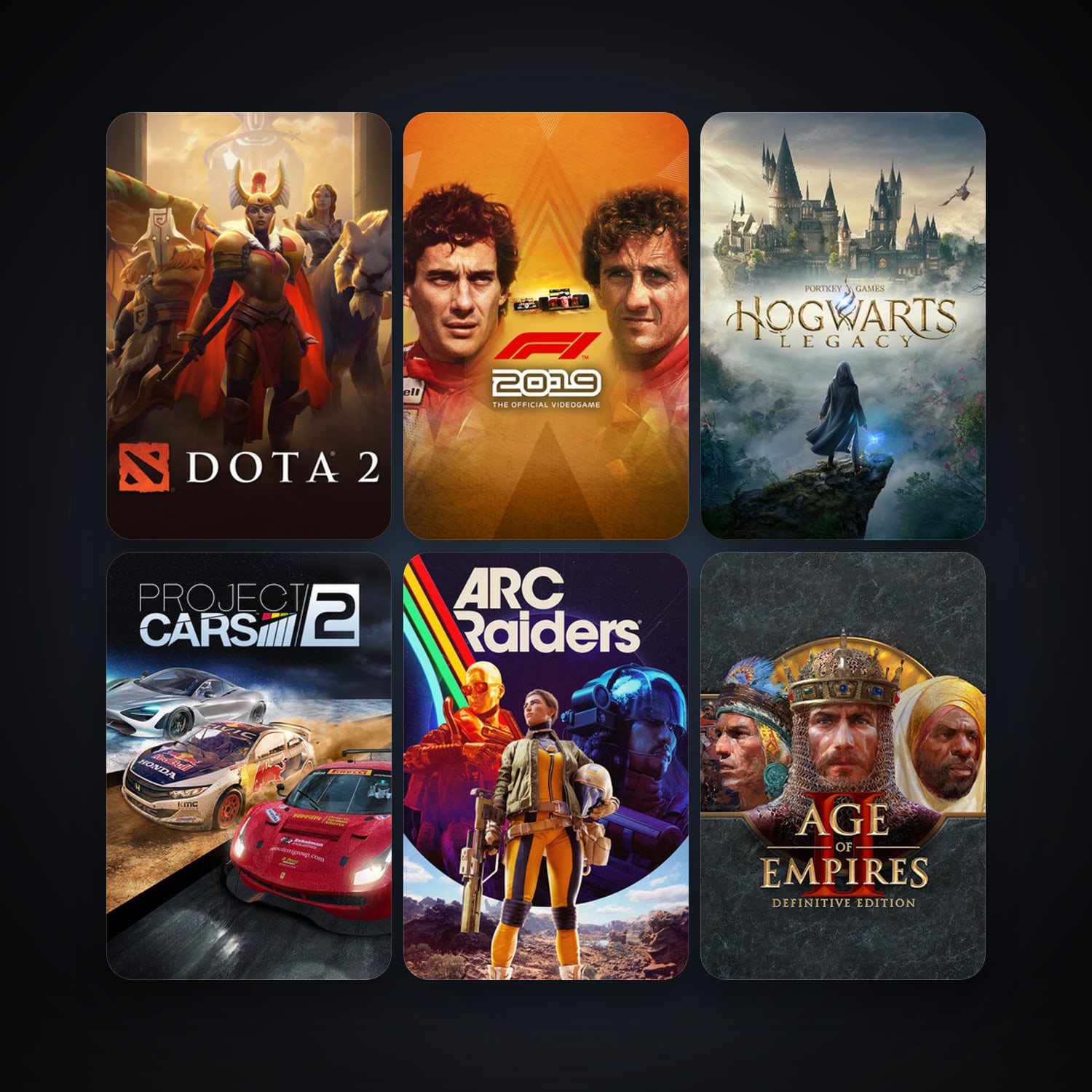 Dota 2 + Project CARS 2, 13 games, clean — HabibiAccounts