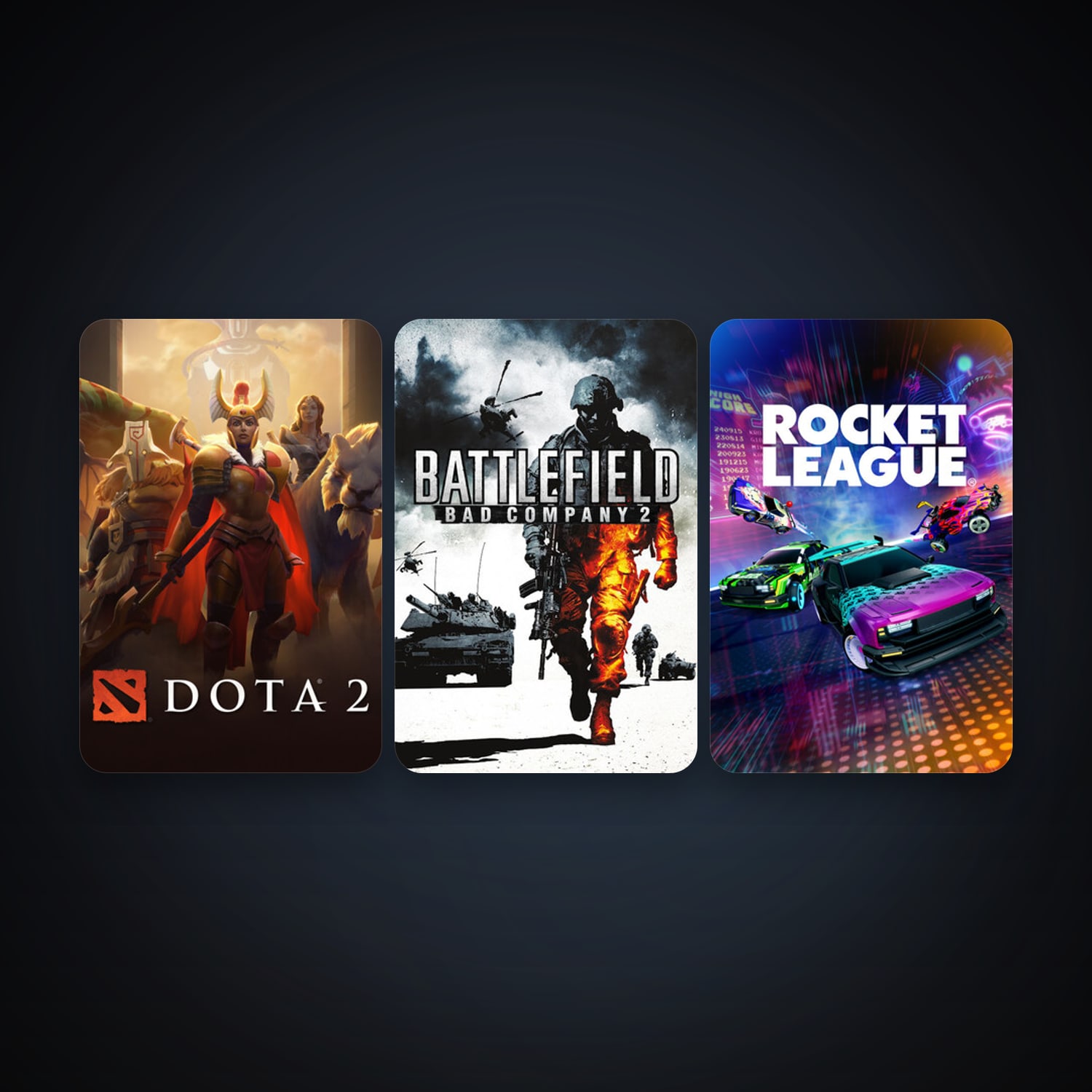 Dota 2 + Battlefield: Bad Company 2, 6 games, Steam 10, clean — HabibiAccounts