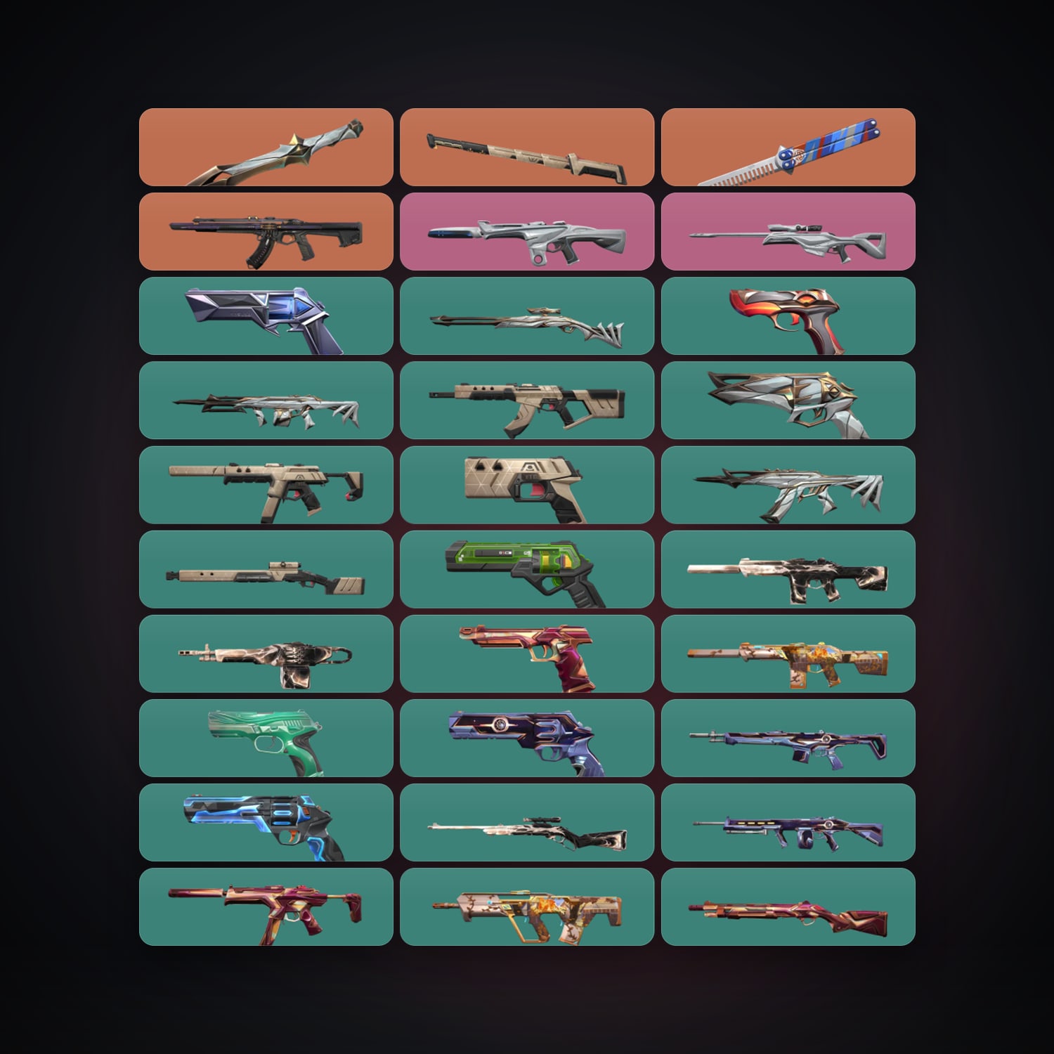 EU Plat 1 locker — 3 knives, 38 skins, lvl 180 — HabibiAccounts