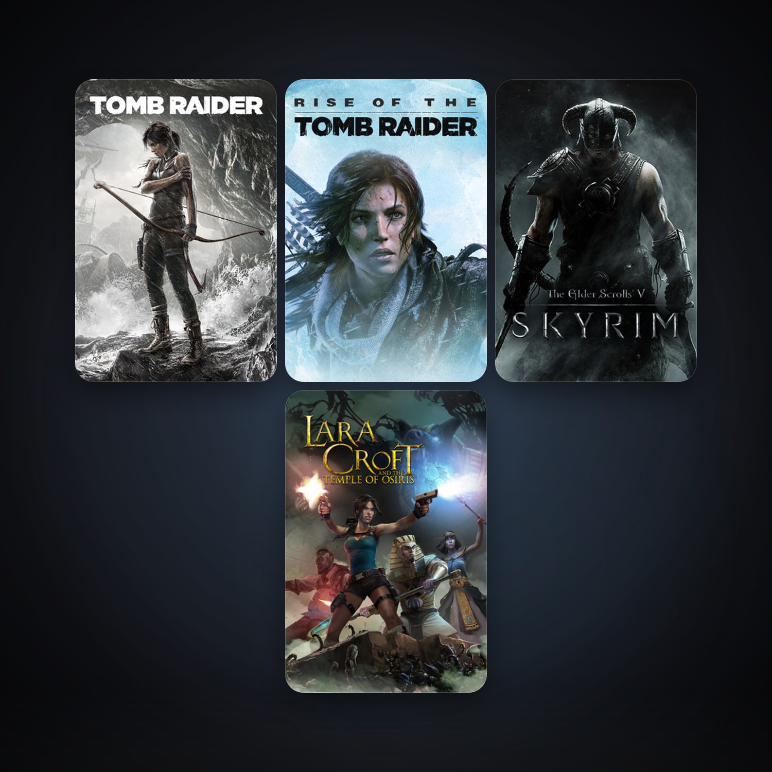 The Elder Scrolls V: Skyrim + Tomb Raider, 5 games, clean — HabibiAccounts