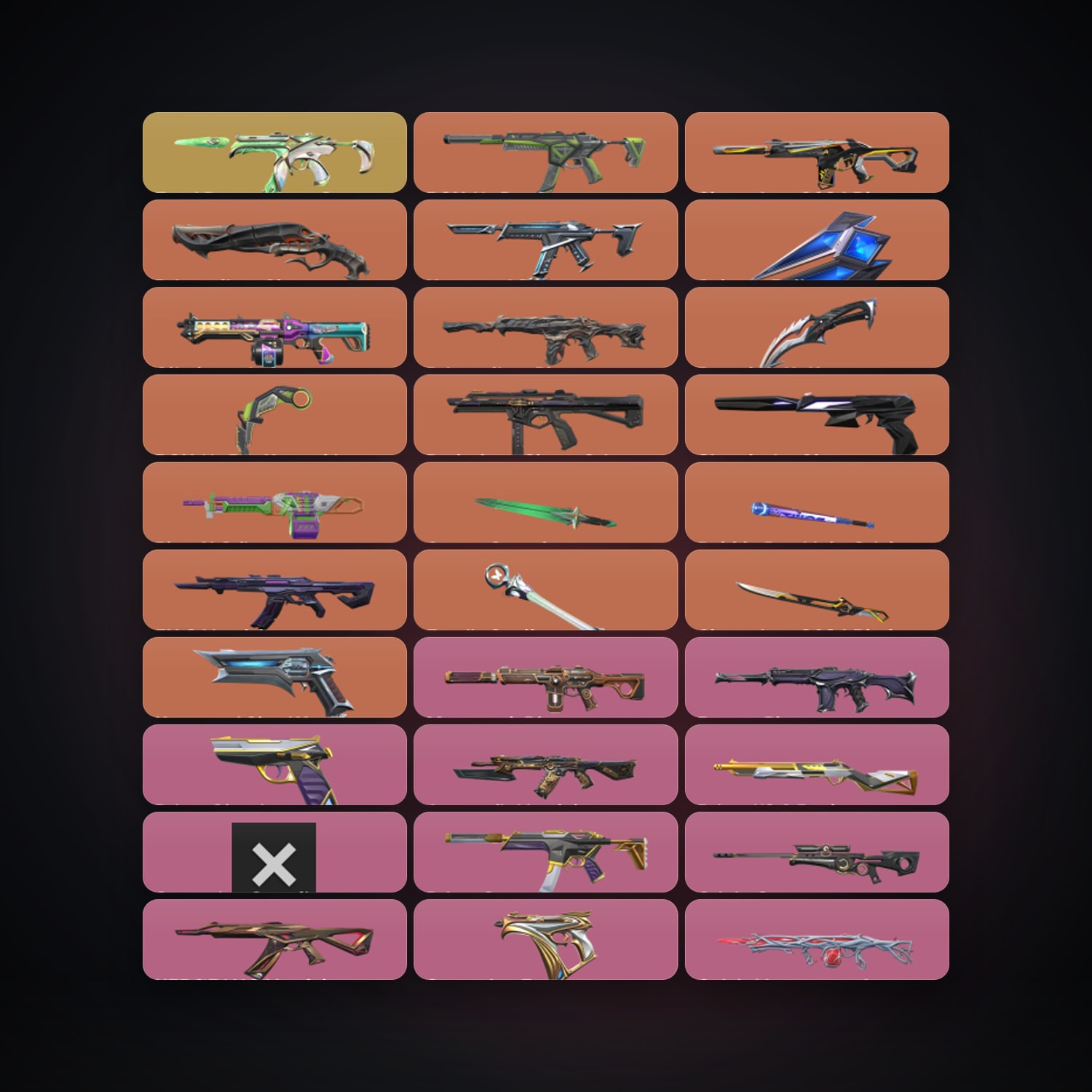 AP Iron 3 locker — 7 knives, 89 skins, lvl 91 — HabibiAccounts