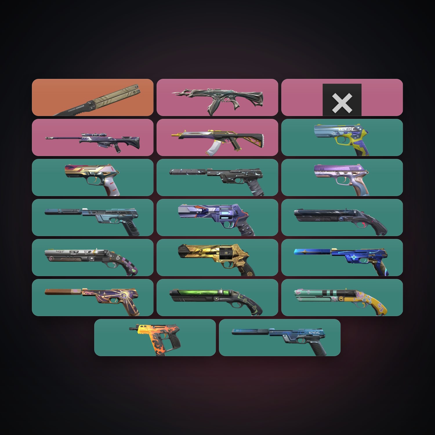 EU Gold 2 locker — 1 knives, 21 skins, lvl 232 — HabibiAccounts