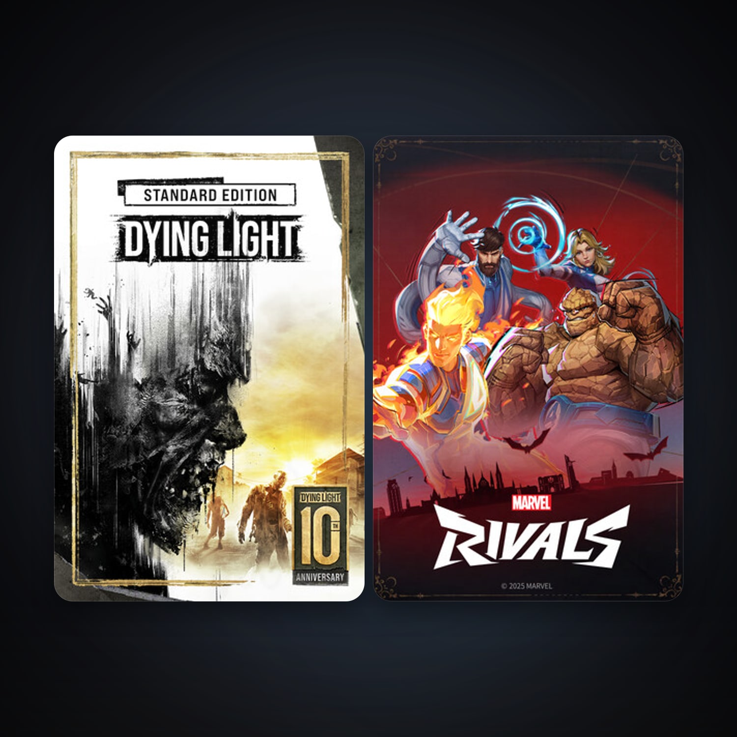 Dying Light + Marvel Rivals, 6 games, clean — HabibiAccounts