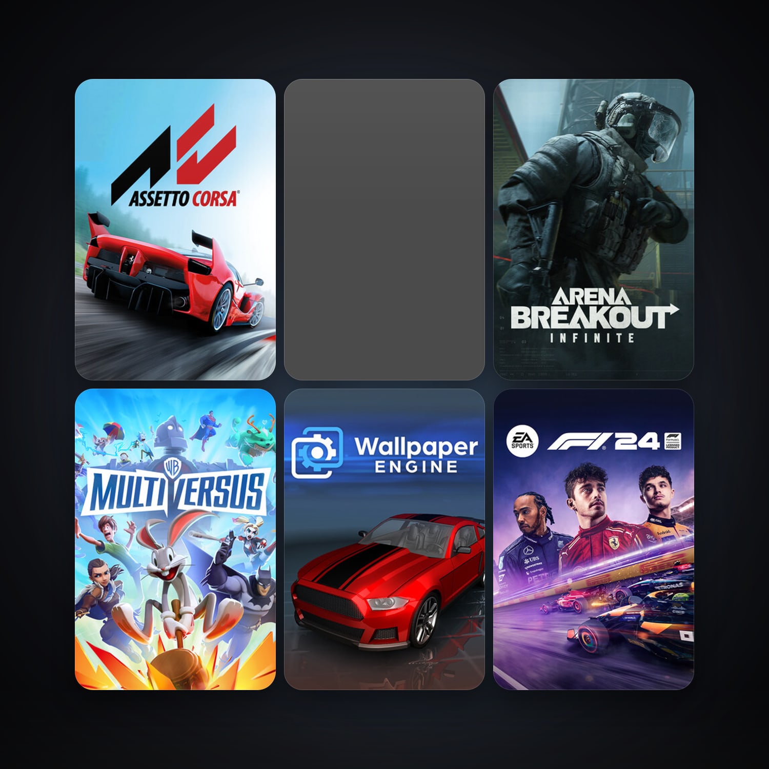 Assetto Corsa + Wallpaper Engine, 64 games, clean — HabibiAccounts