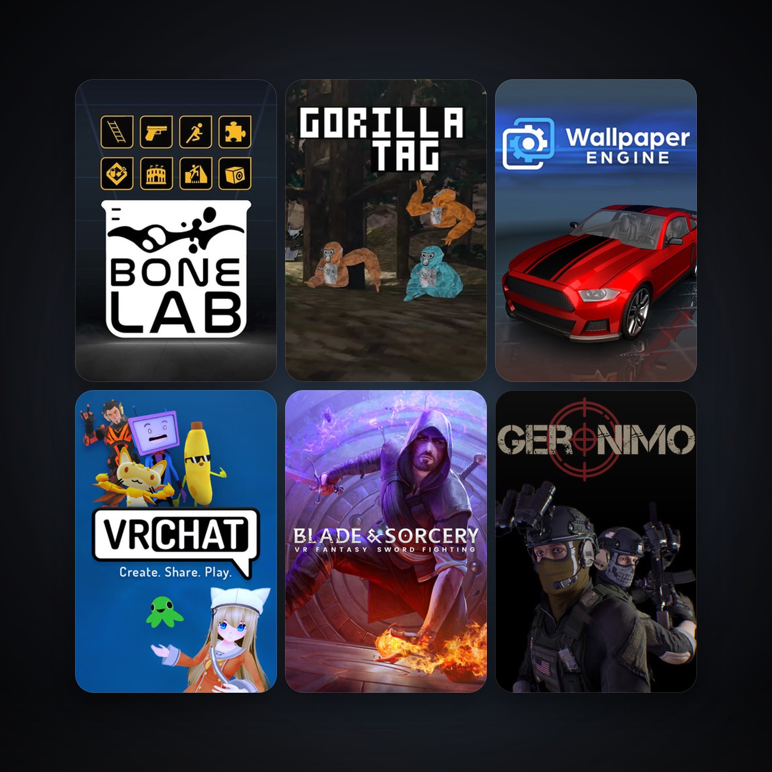 Wallpaper Engine + VRChat, 16 games, Steam 19, clean — HabibiAccounts